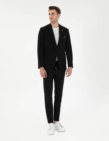 Siyah Klasik Jogger Pantolon