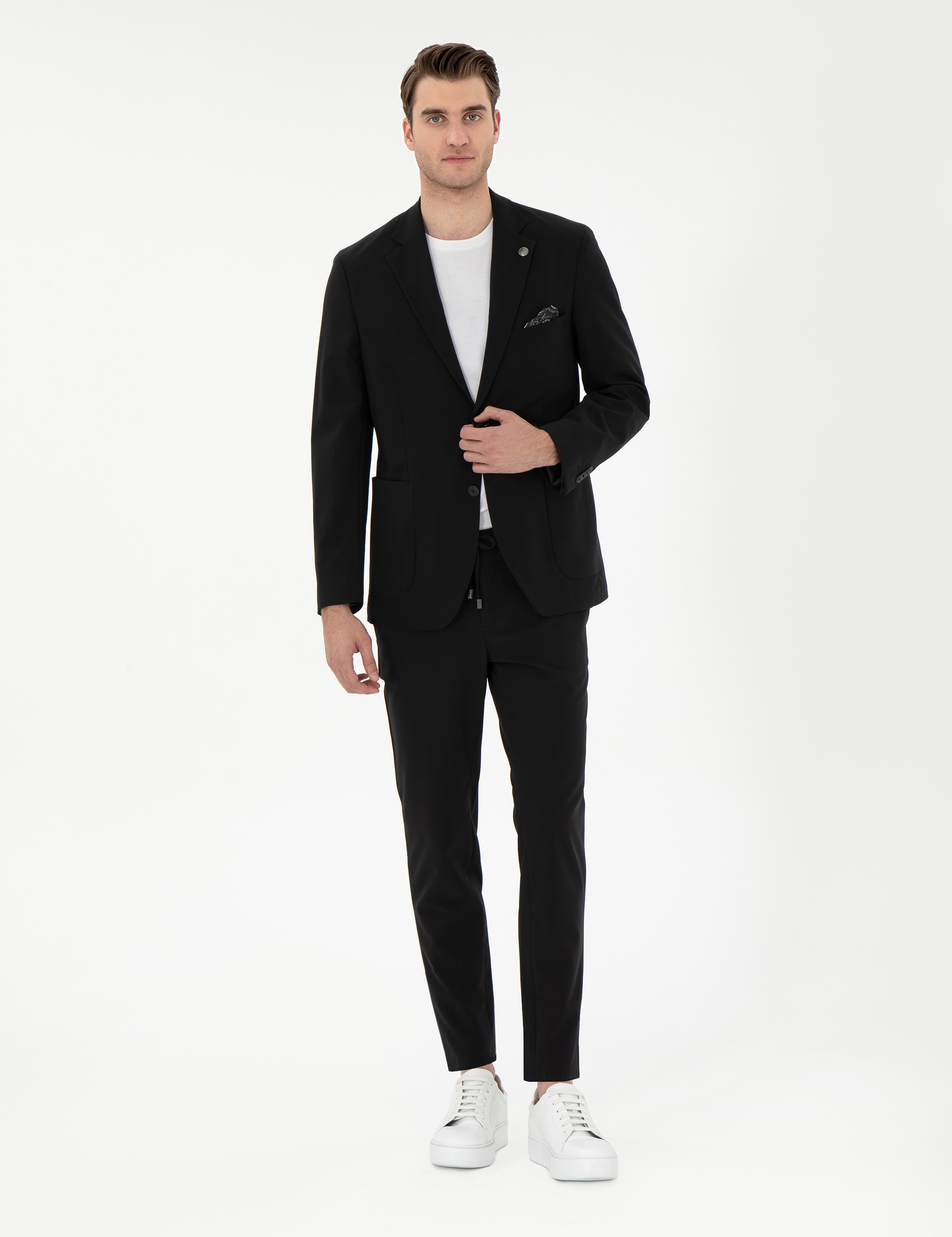 Siyah Klasik Jogger Pantolon - Image 1
