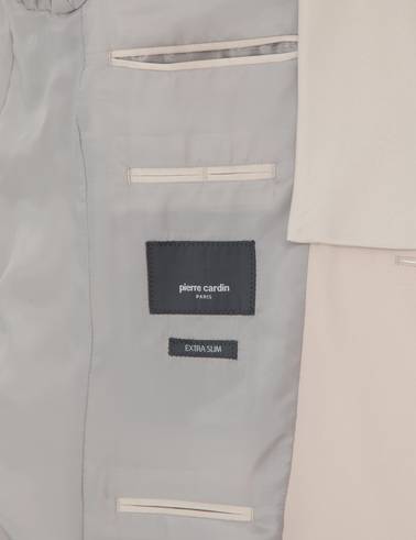 Bej Ex. Slim Fit Yelekli Smokin