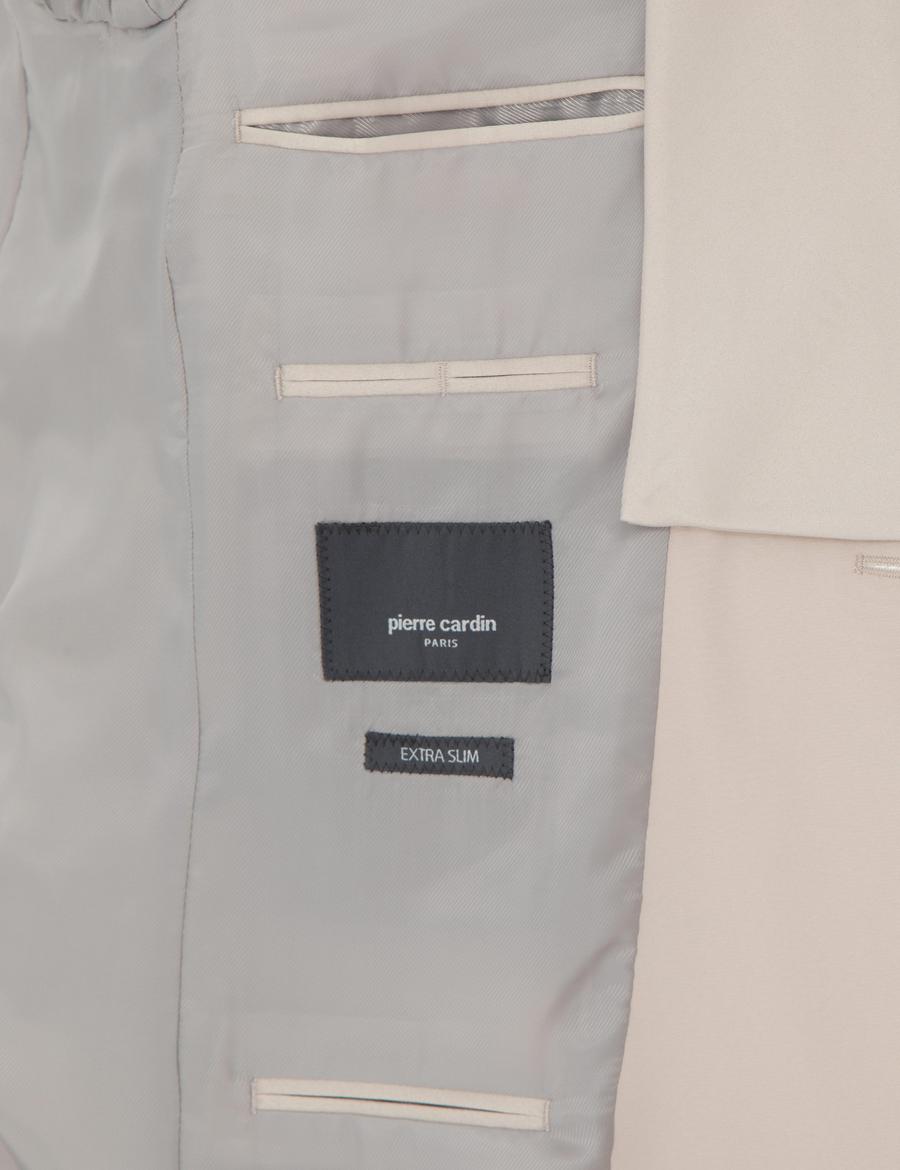 Bej Ex. Slim Fit Yelekli Smokin