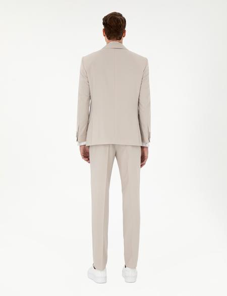 Bej Ex. Slim Fit Yelekli Smokin - 50306221083