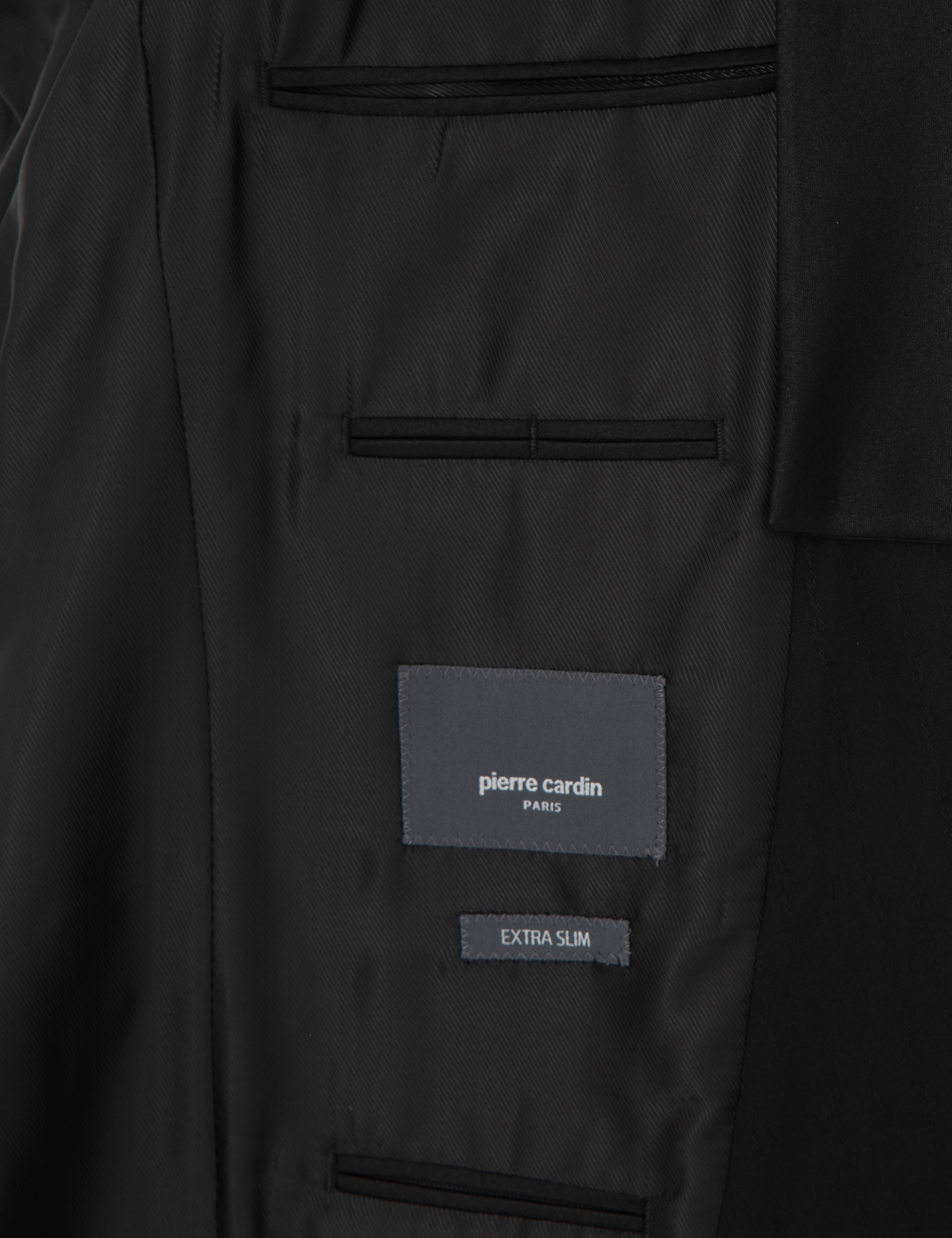 Siyah Ex. Slim Fit Yelekli Smokin - Image 7