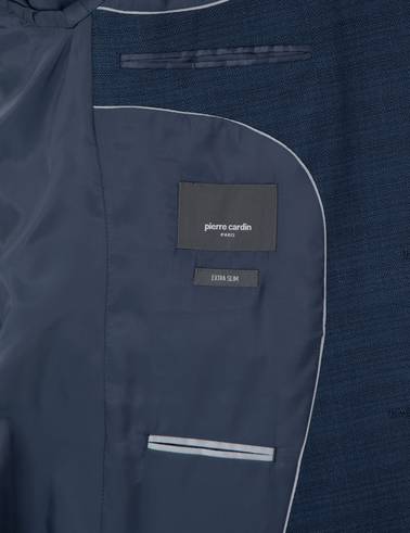 Lacivert Ex. Slim Fit Yelekli Takım Elbise