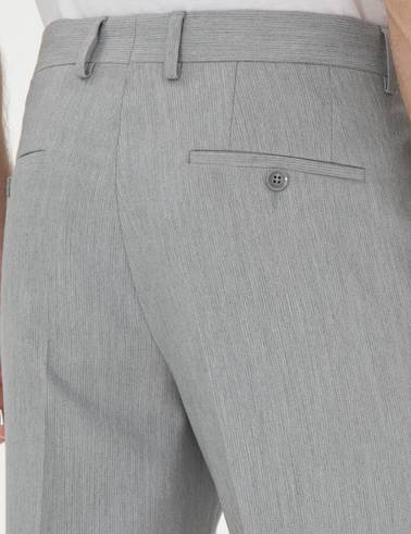 Gri Slim Fit Kumaş Pantolon