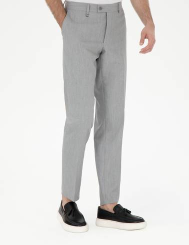 Gri Slim Fit Kumaş Pantolon