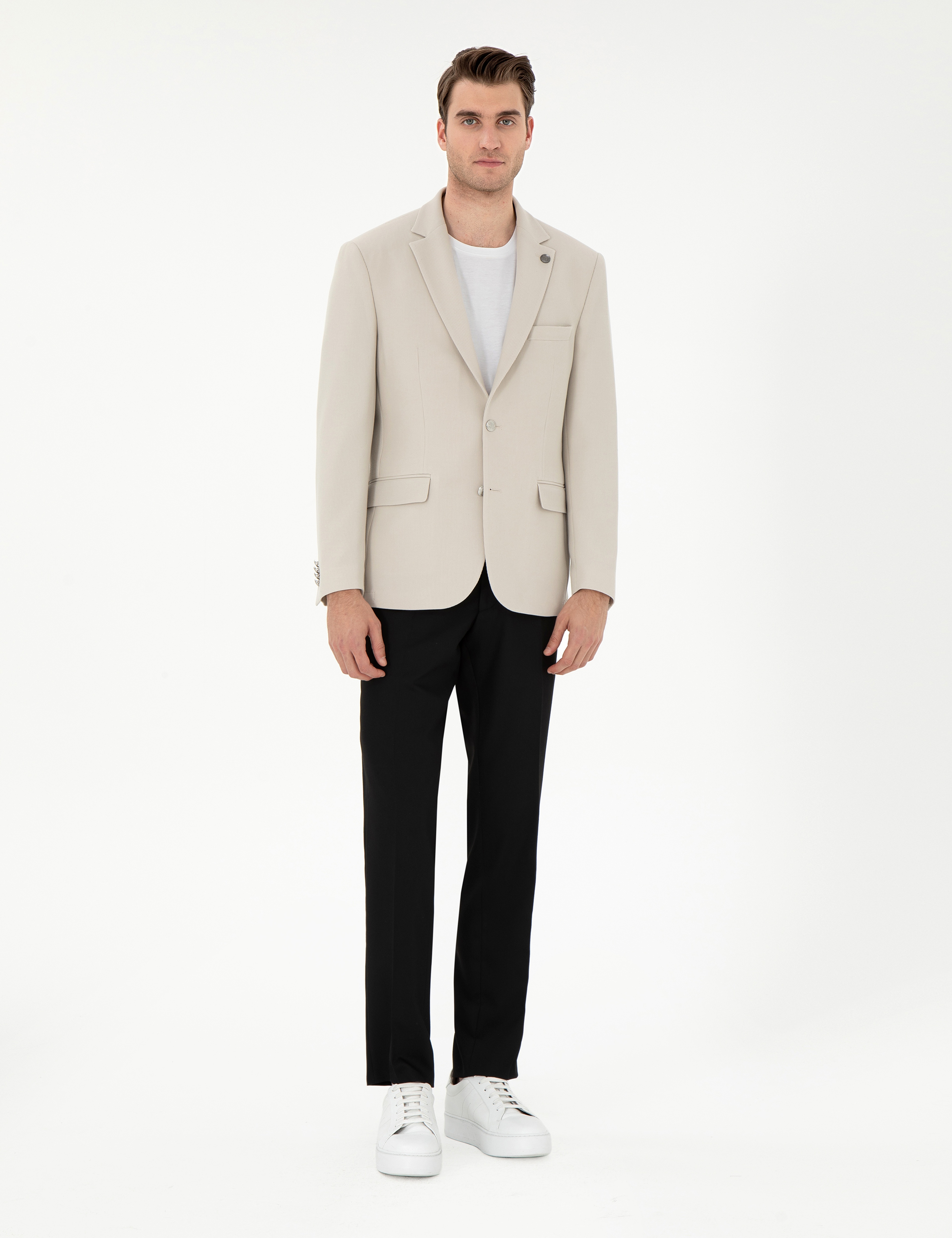 Siyah Slim Fit Kumaş Pantolon