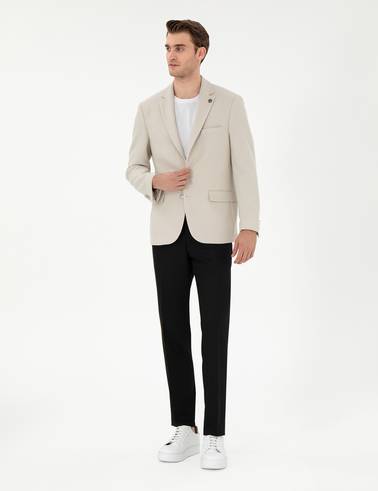 Siyah Slim Fit Kumaş Pantolon
