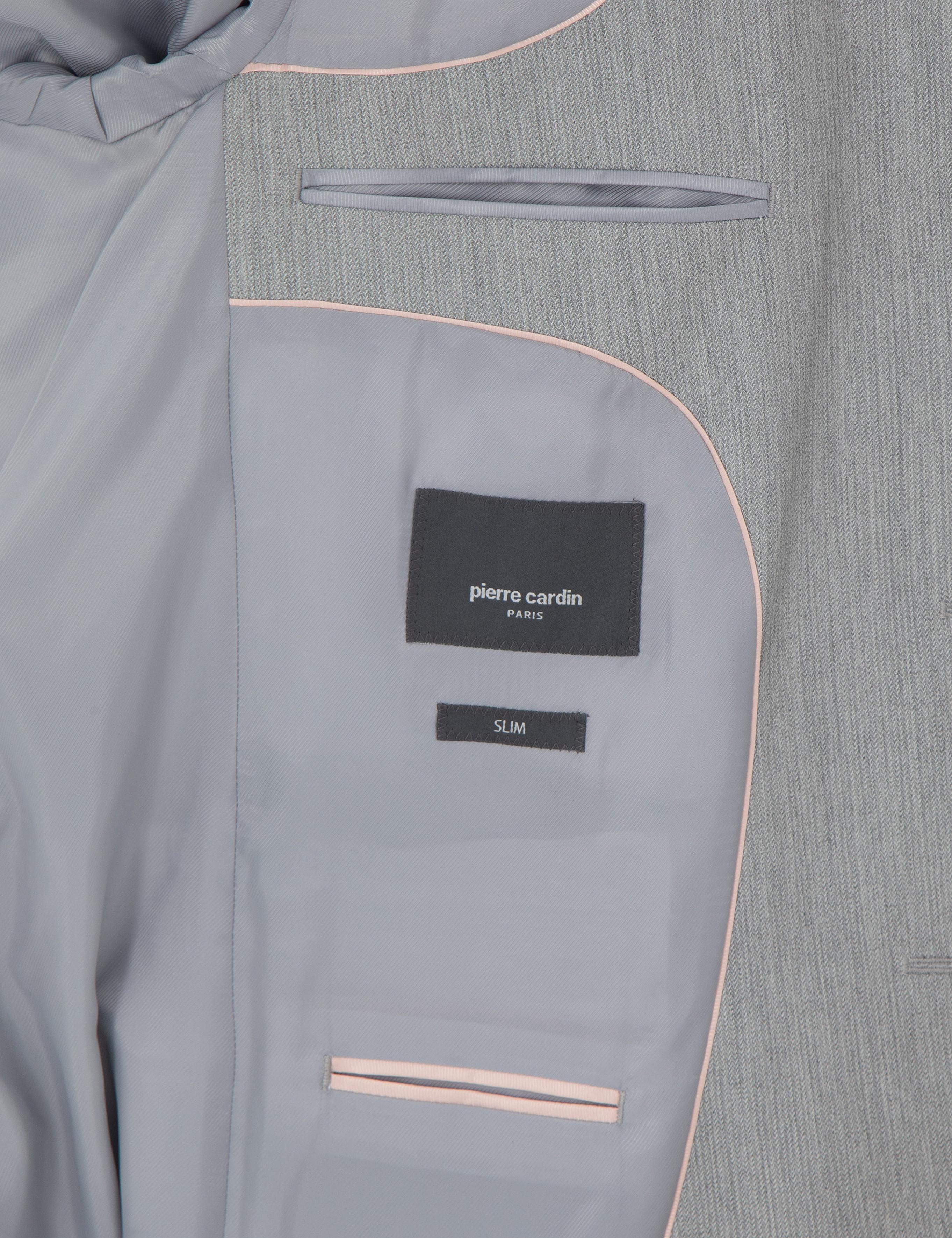 Gri Slim Fit Takım Elbise