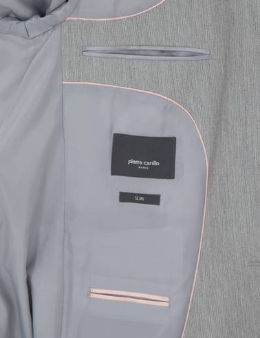 Gri Slim Fit Takım Elbise