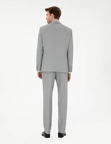 Gri Slim Fit Takım Elbise