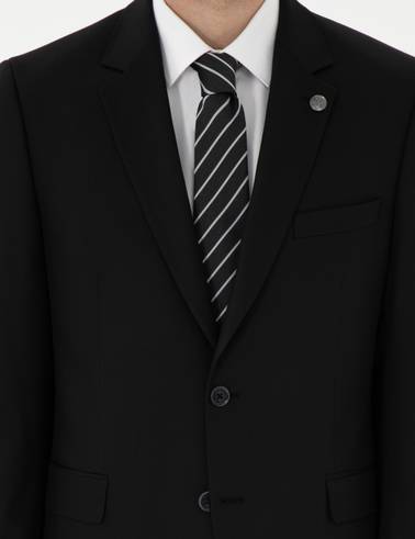 Siyah Slim Fit Takım Elbise