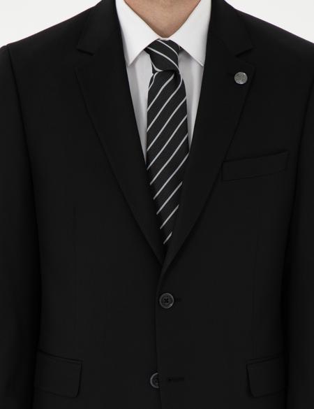 Siyah Slim Fit Takım Elbise - 50304231027