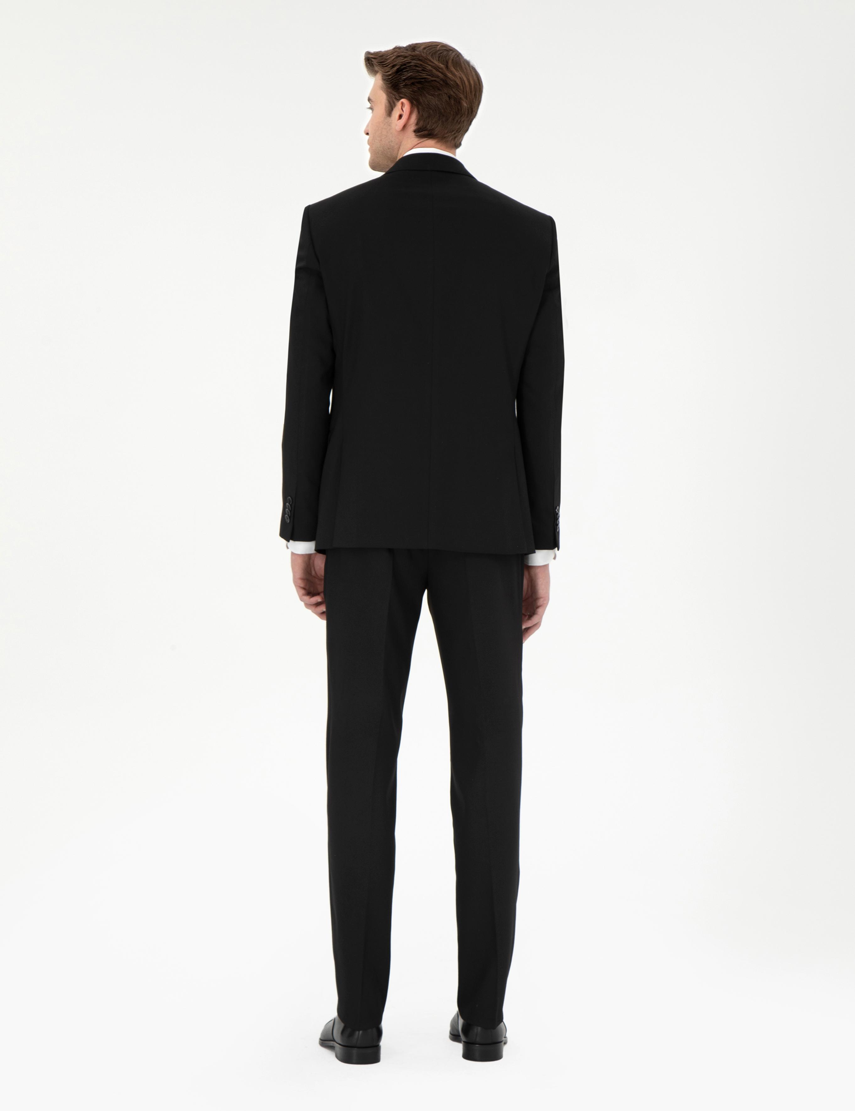 Siyah Slim Fit Takım Elbise