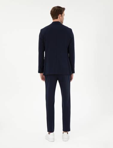 Lacivert Klasik Jogger Pantolon