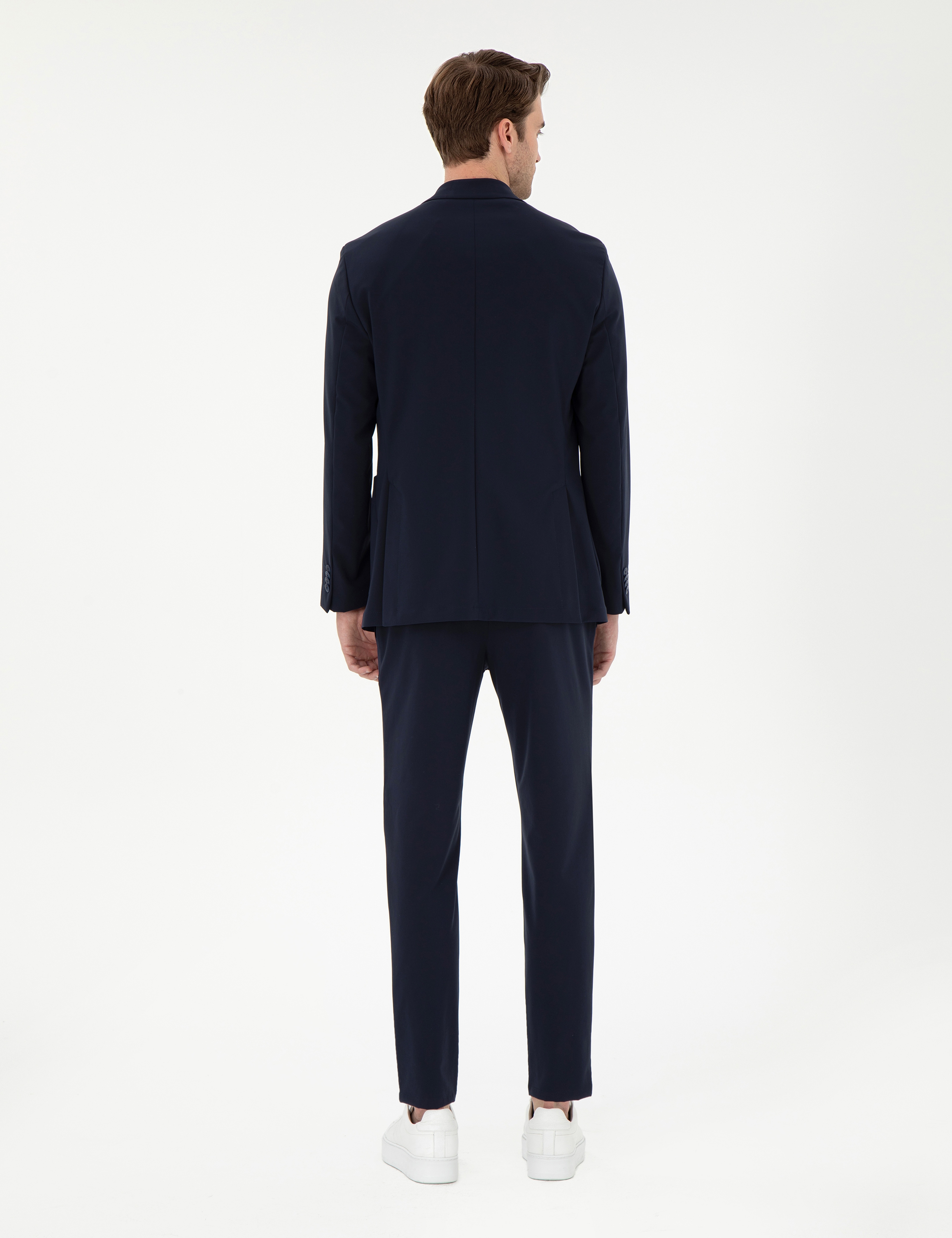 Lacivert Klasik Jogger Pantolon