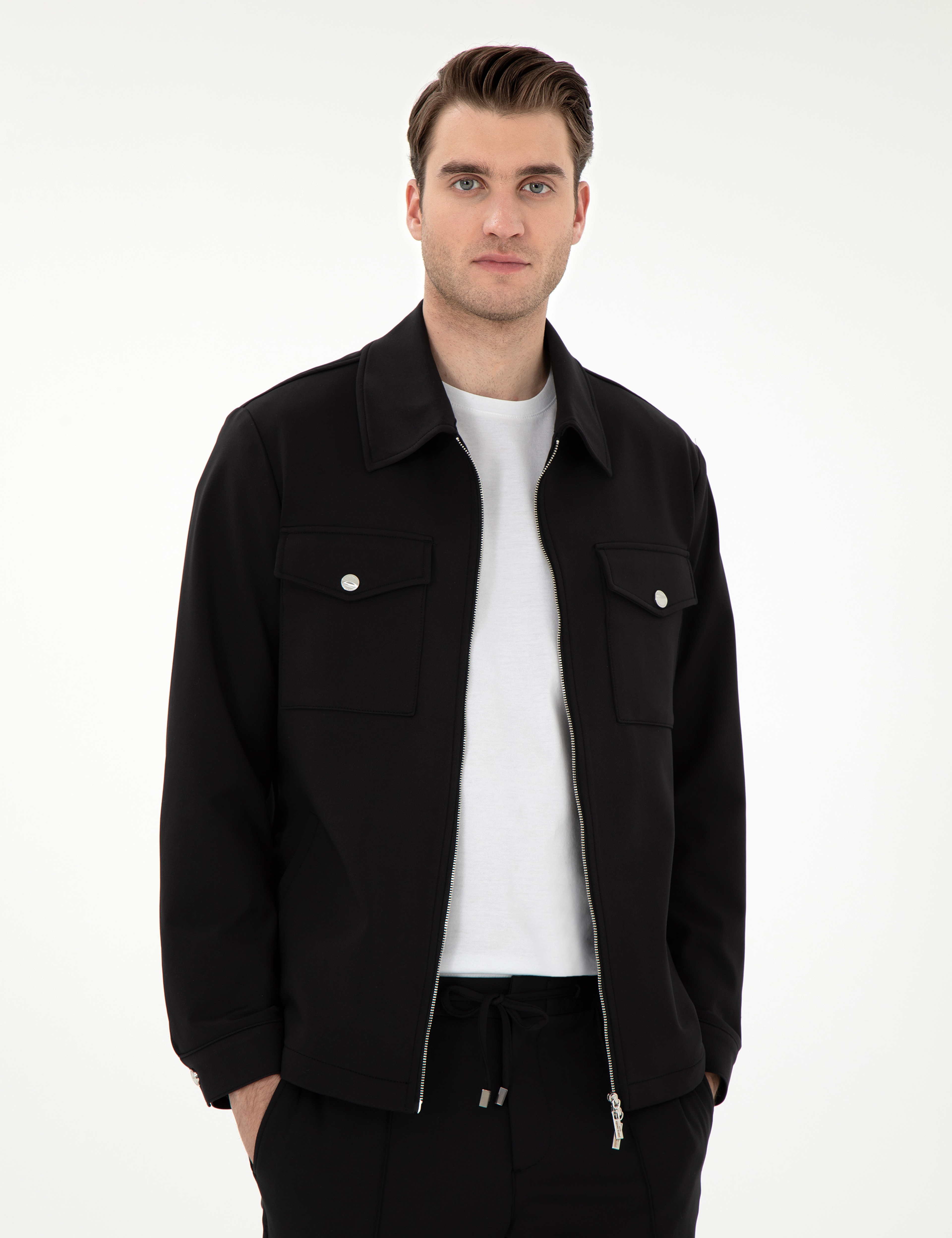 Siyah Regular Fit Ceket