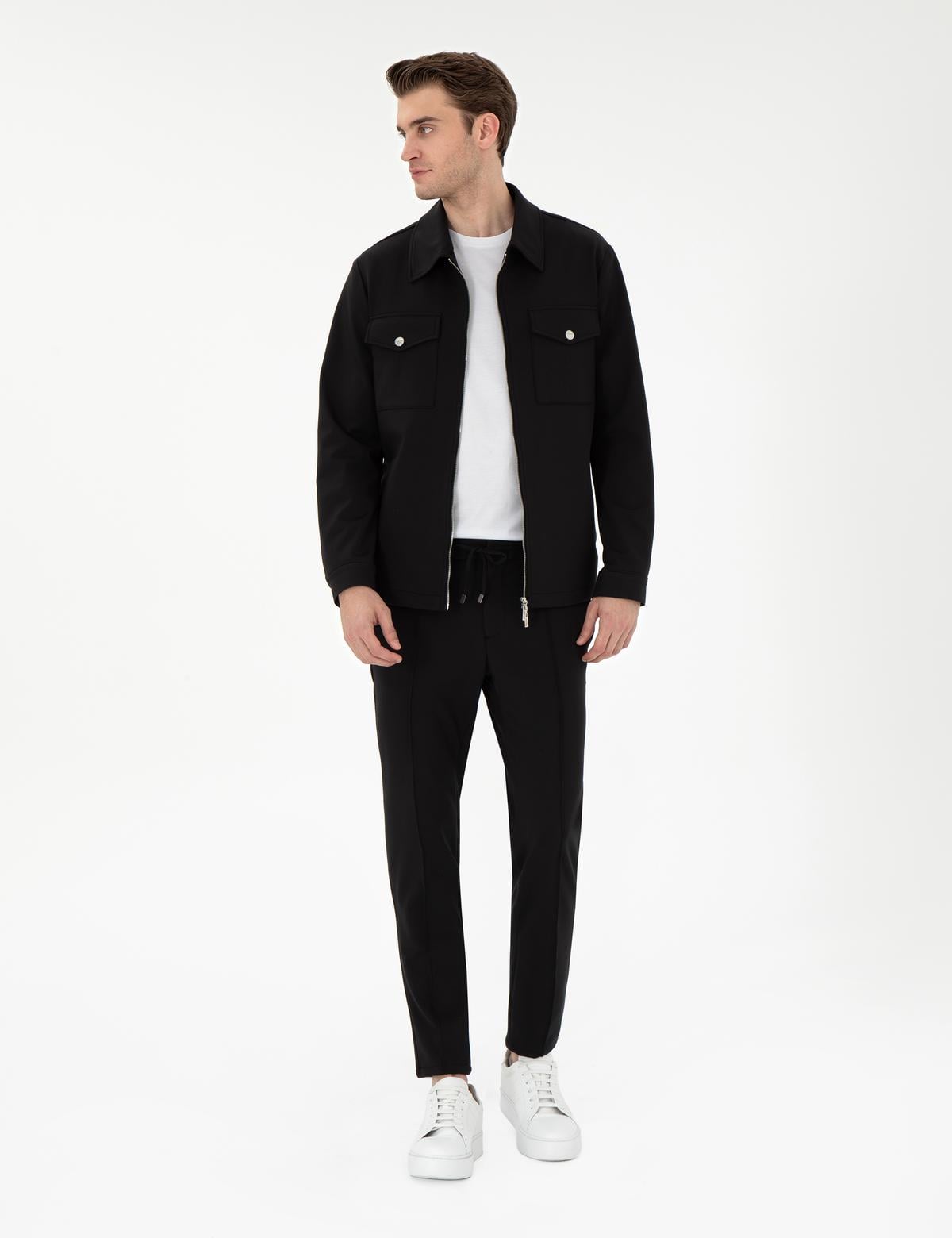 Siyah Regular Fit Ceket - 50306400011