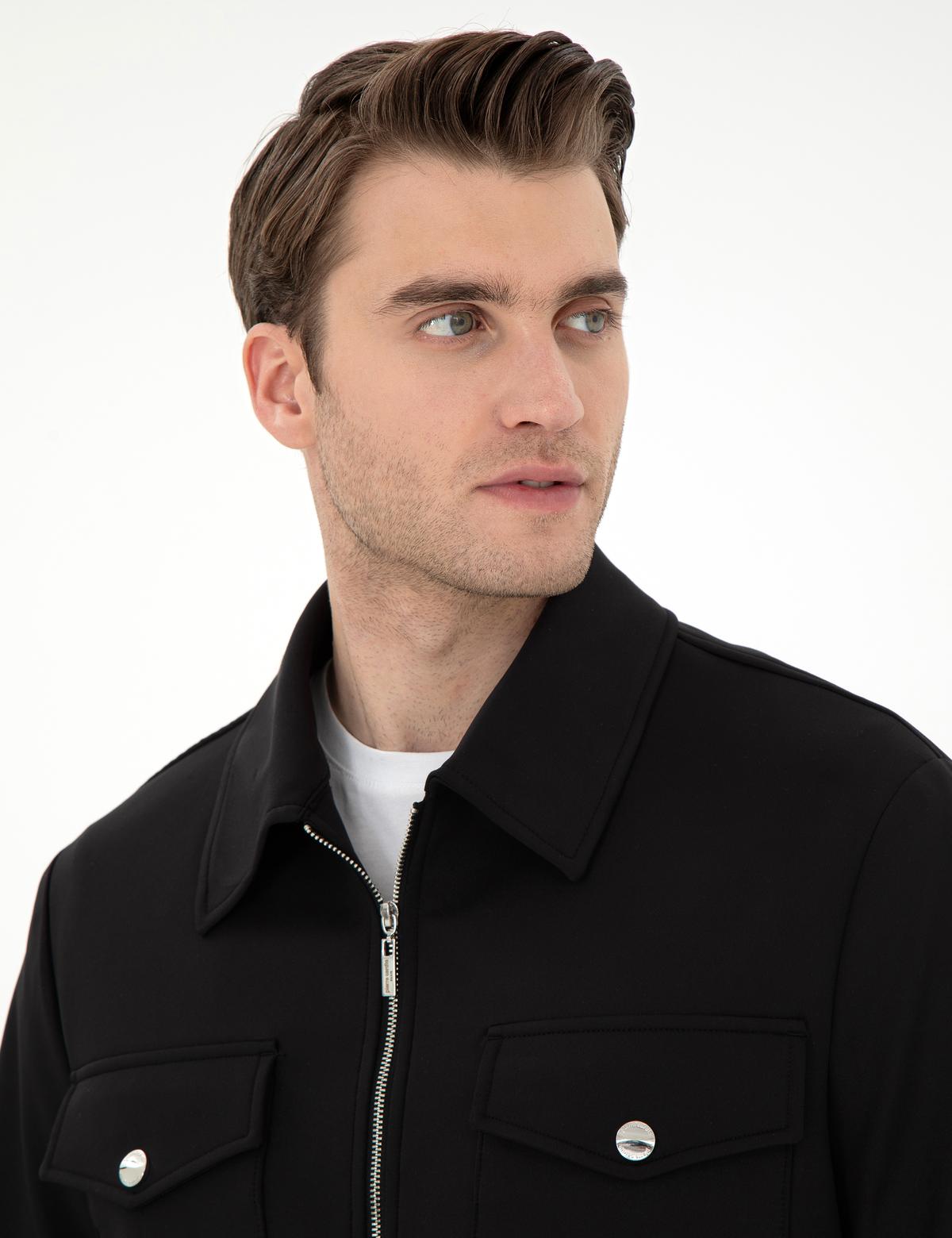 Siyah Regular Fit Ceket - 50306400011