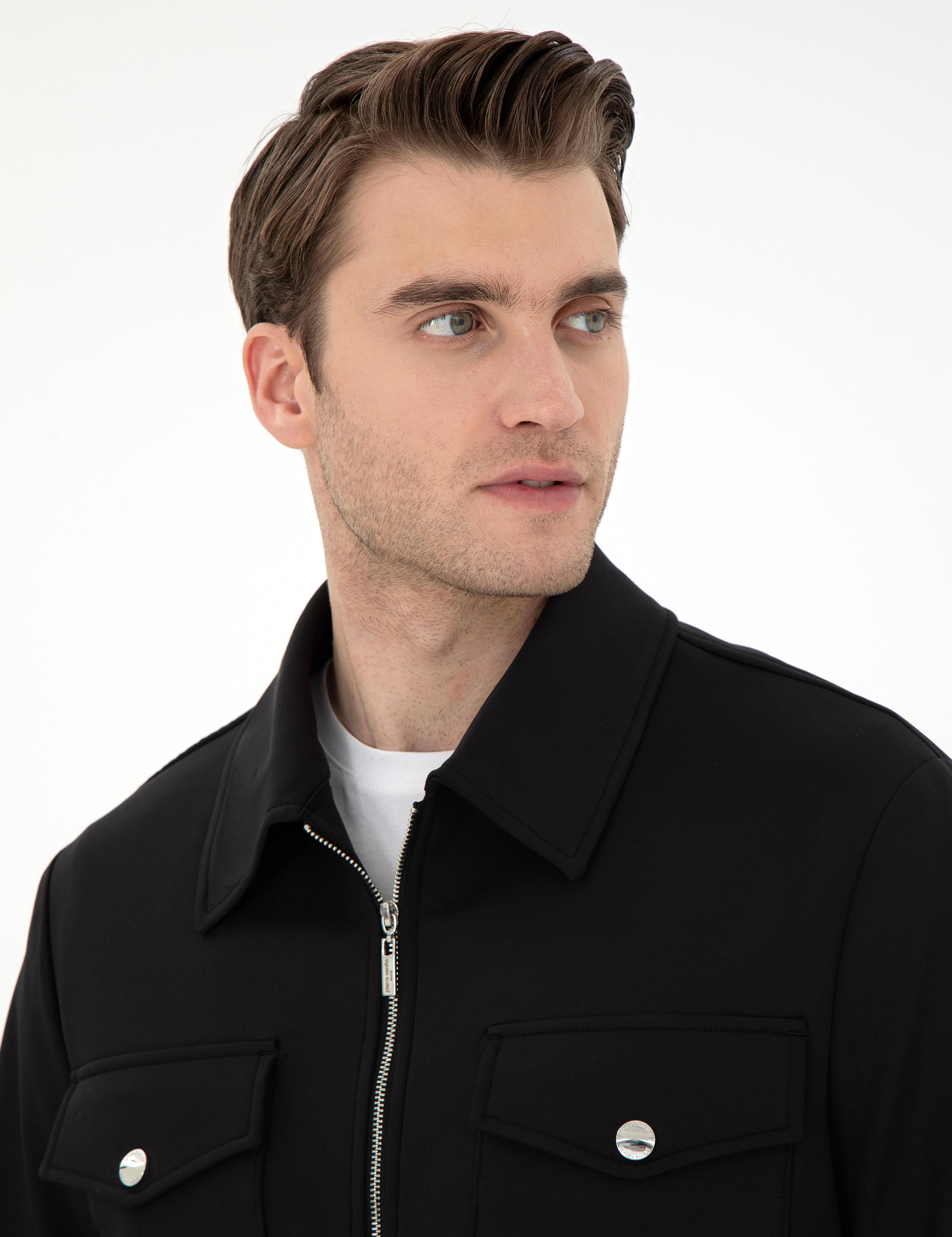 Siyah Regular Fit Ceket