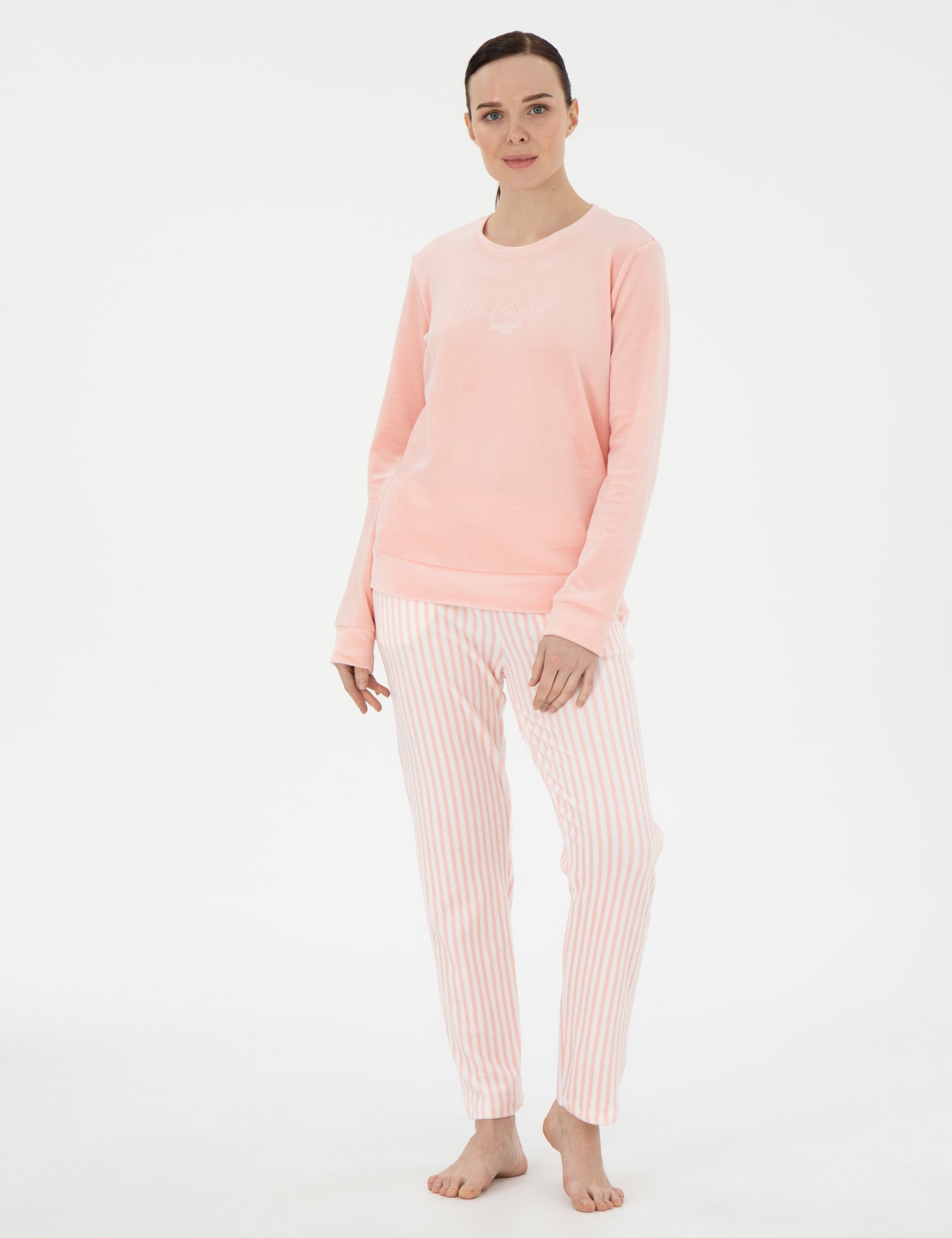 Toz Pembe Pijama Takımı