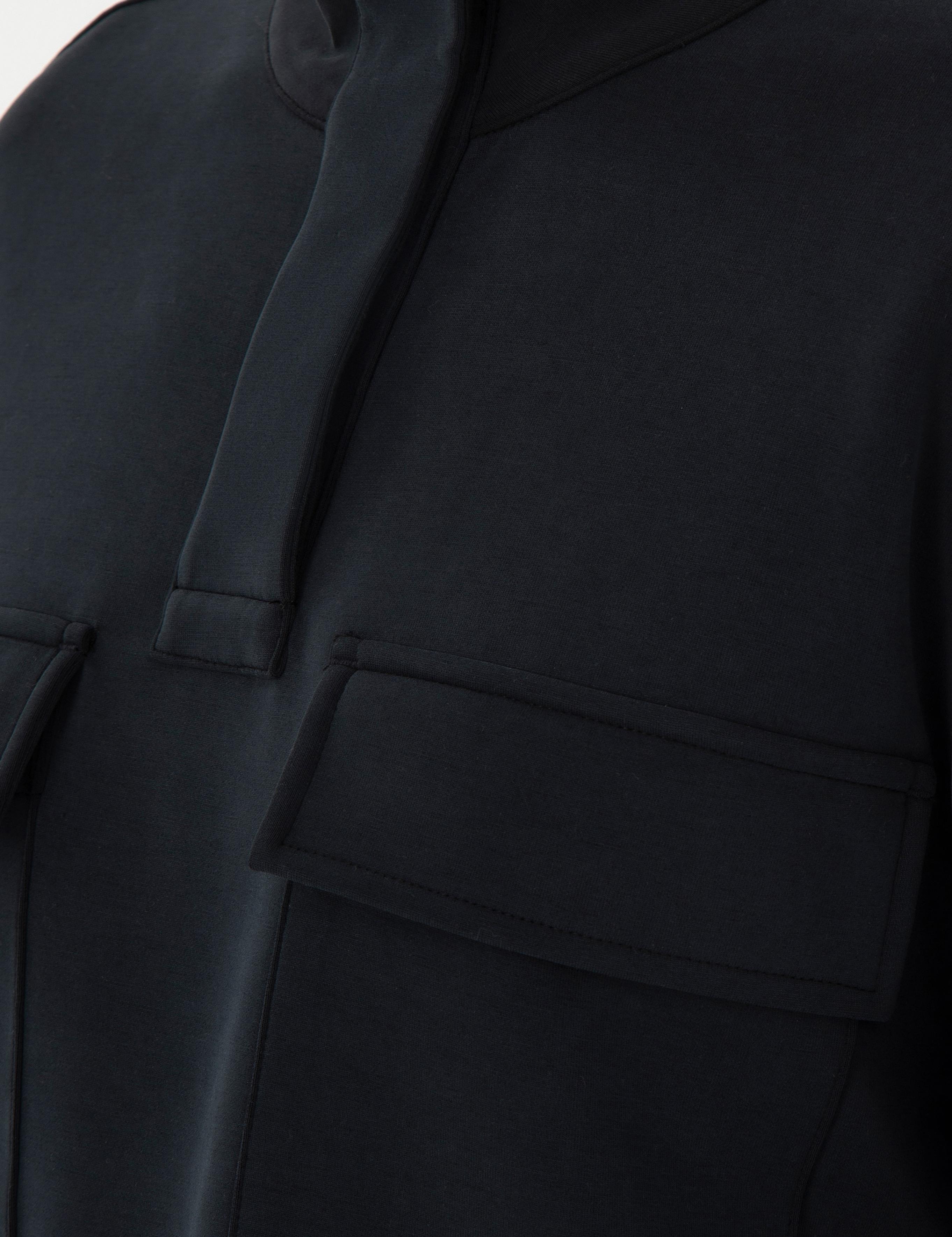 Siyah Comfort Fit Sweatshirt