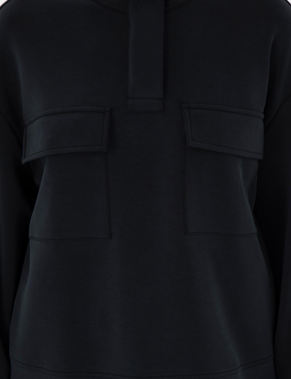 Siyah Comfort Fit Sweatshirt - 50290939003