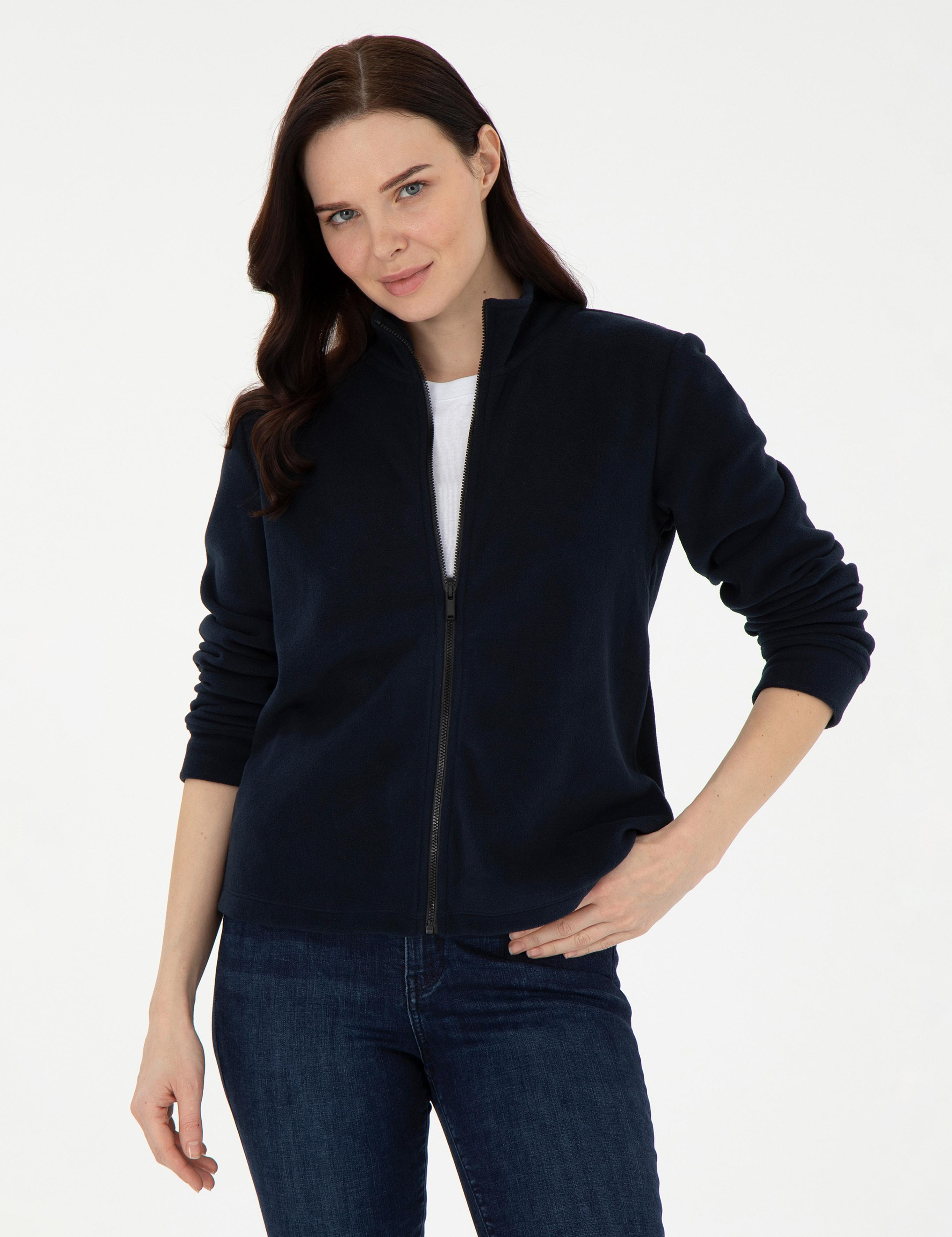 Lacivert Comfort Fit Polar Hırka