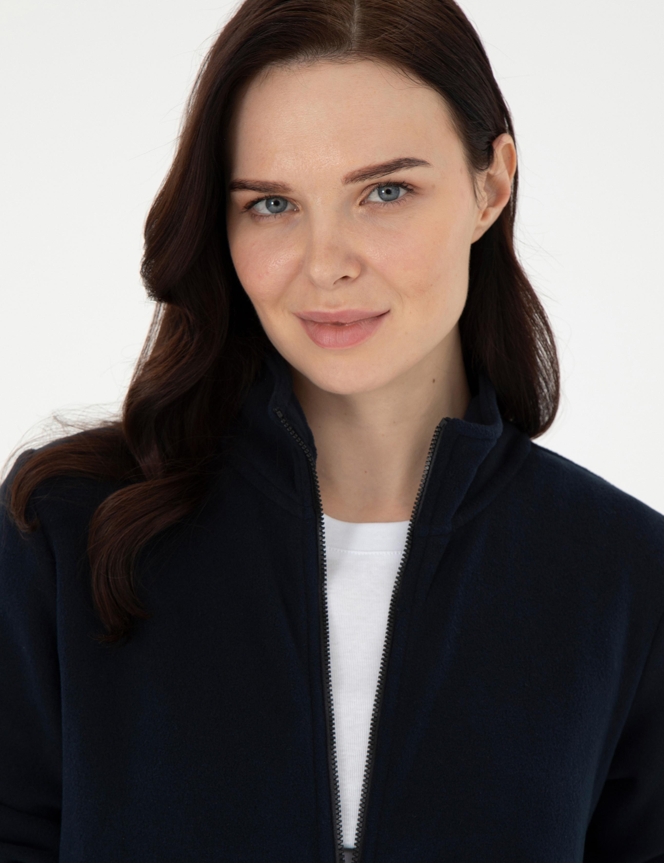 Lacivert Comfort Fit Polar Hırka