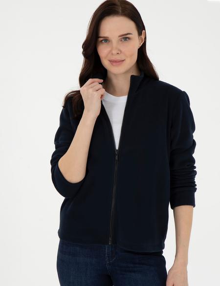 Lacivert Comfort Fit Polar Hırka - 50300871008