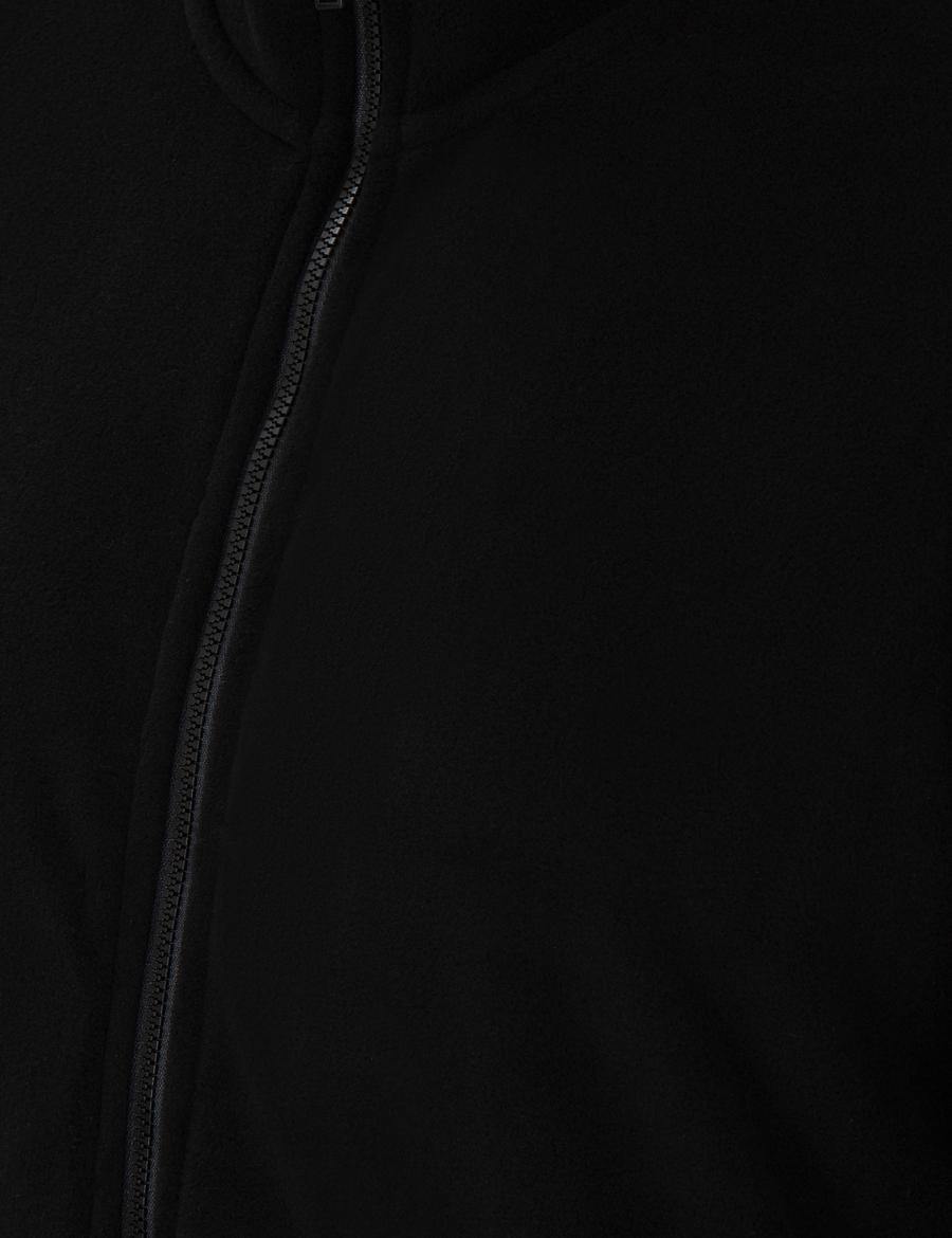 Siyah Comfort Fit Polar Hırka