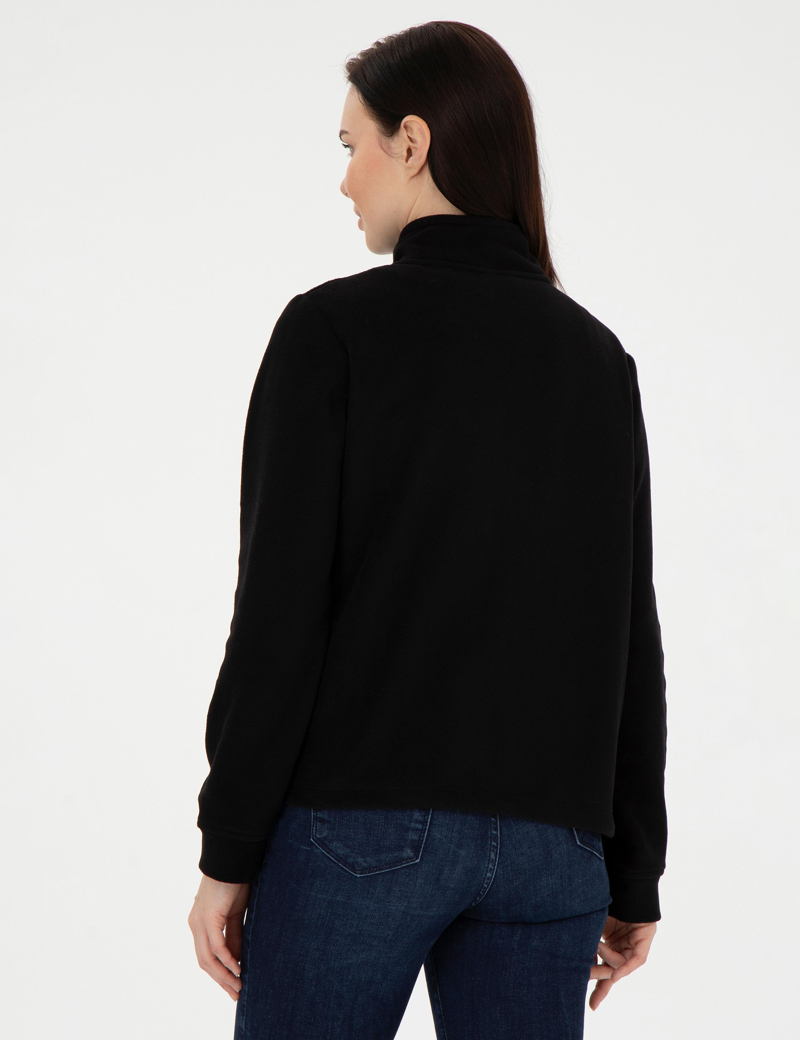 Siyah Comfort Fit Polar Hırka