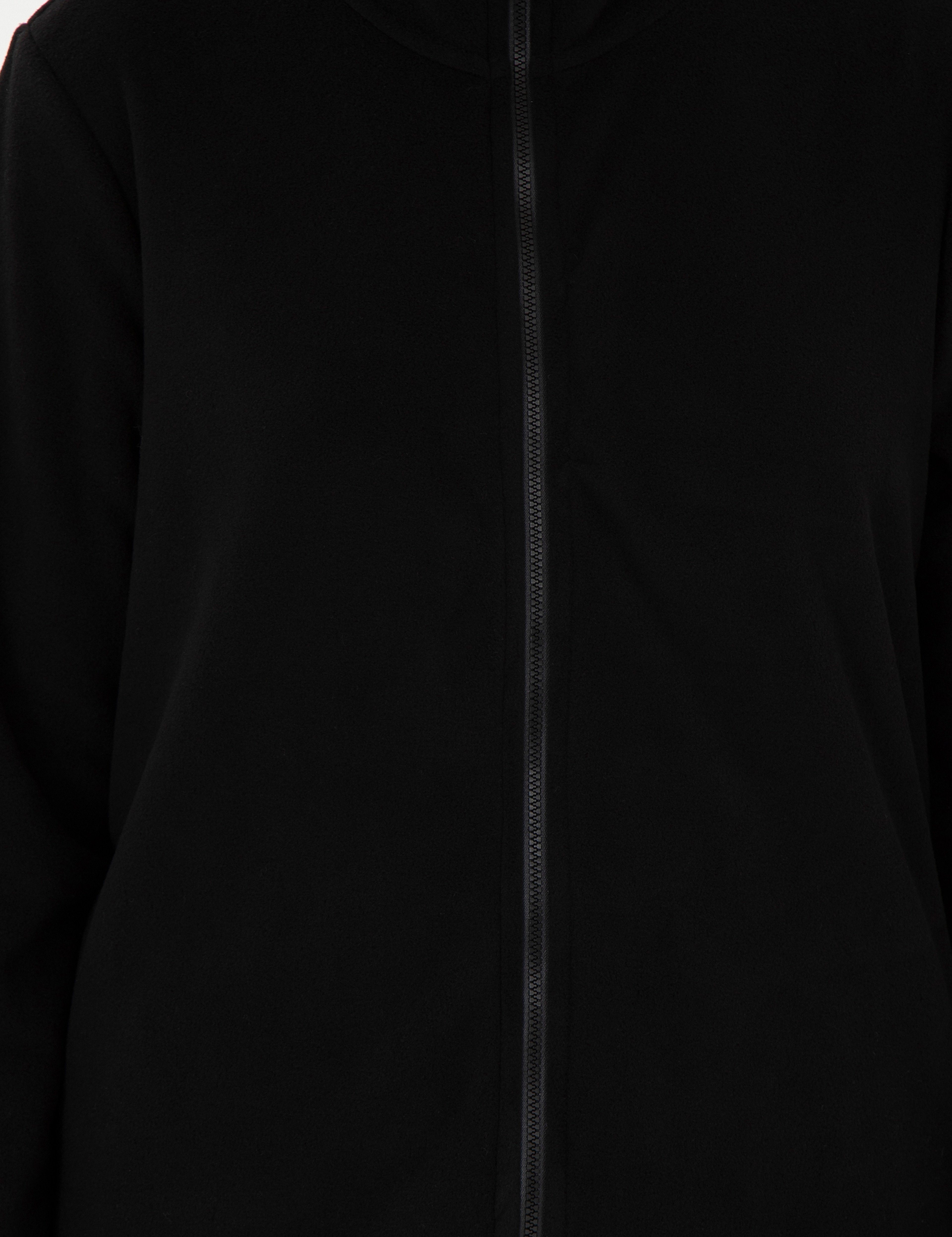 Siyah Comfort Fit Polar Hırka - Image 6