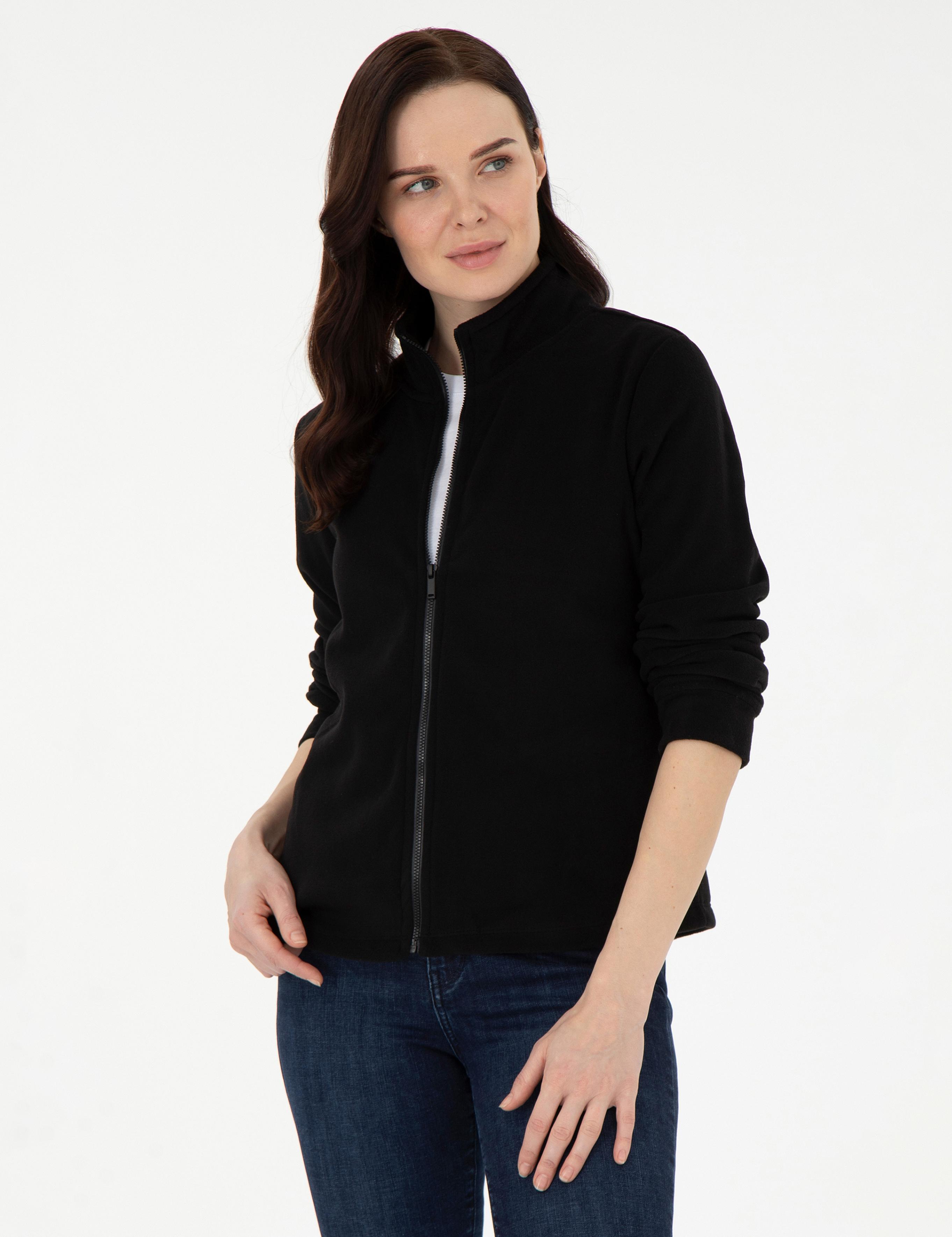 Siyah Comfort Fit Polar Hırka