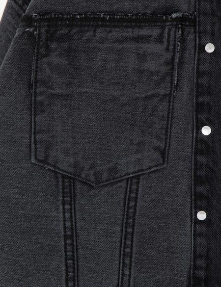 Antrasit Crop Top Jean Ceket - 50291403014