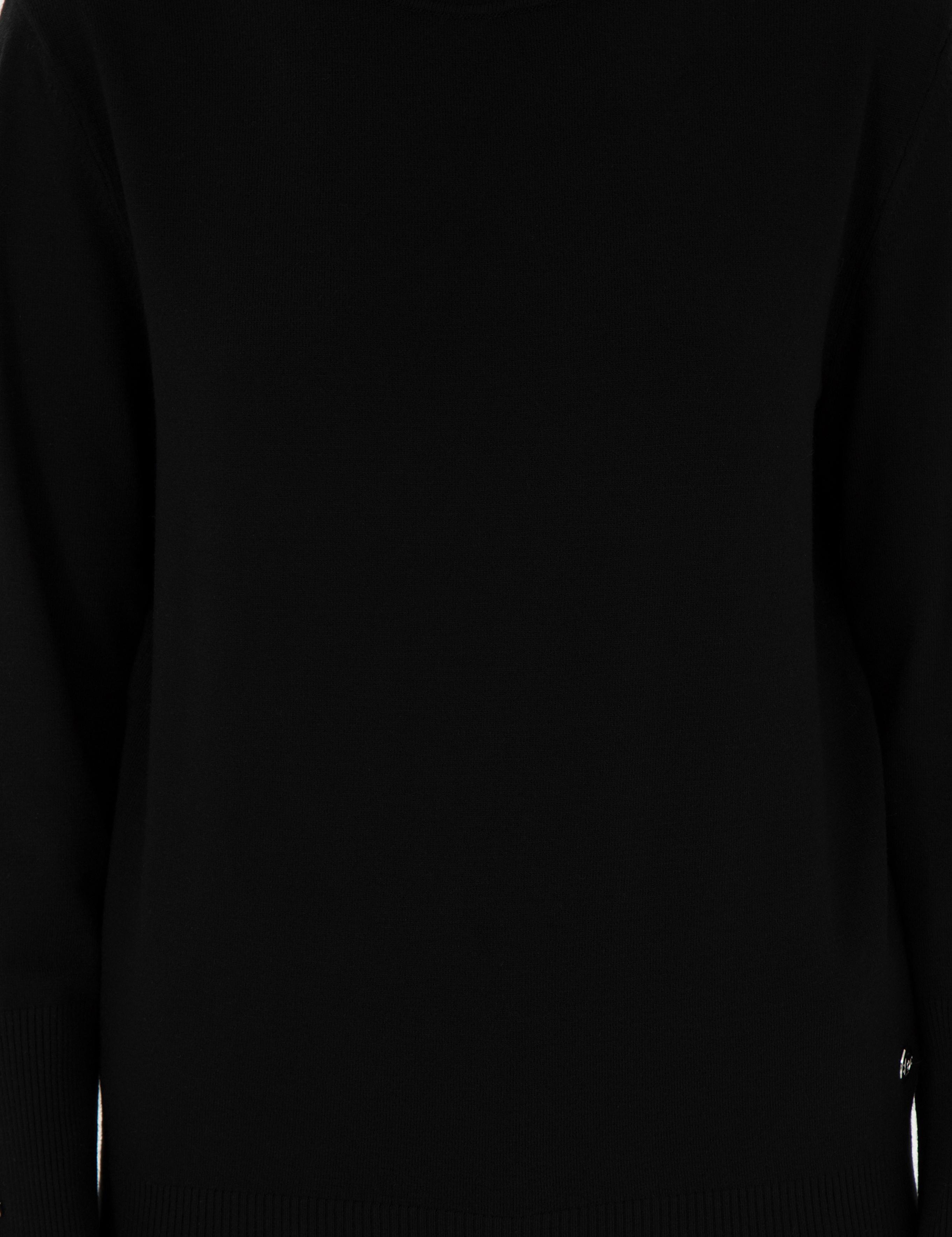 Siyah Slim Fit Yarım Balıkçı Yaka Basic Kazak