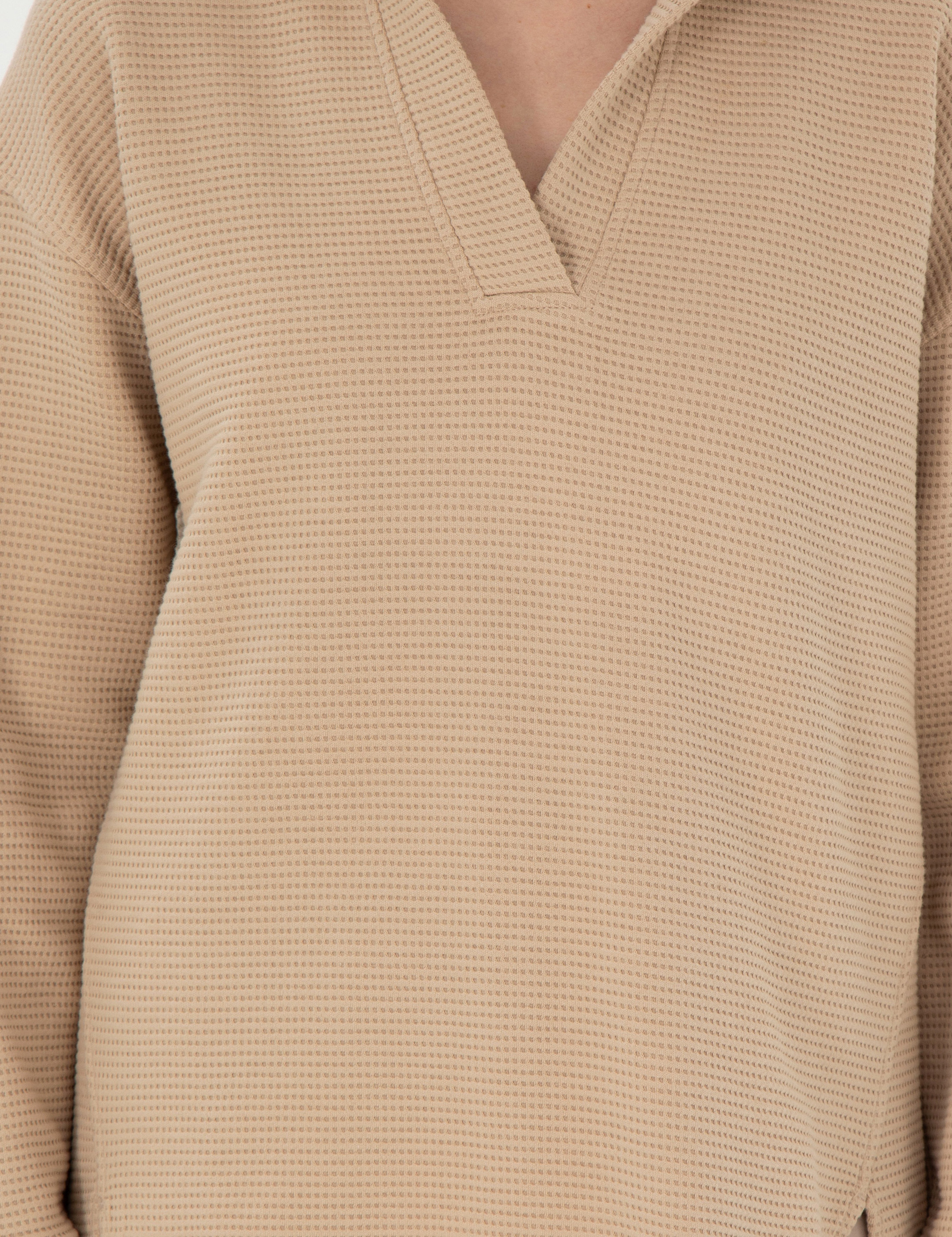 Bej Oversize Sweatshirt