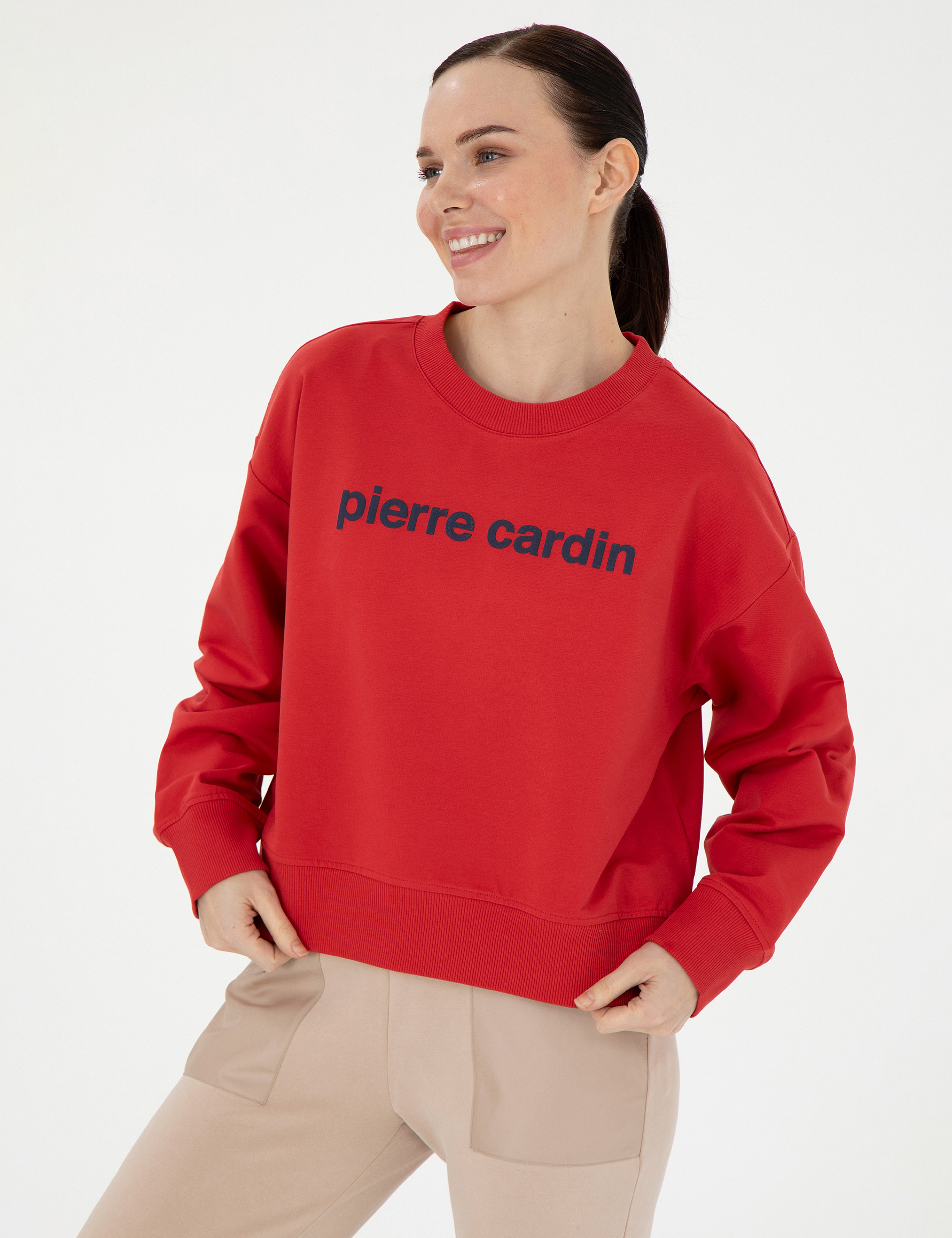 Kırmızı Oversize Sweatshirt