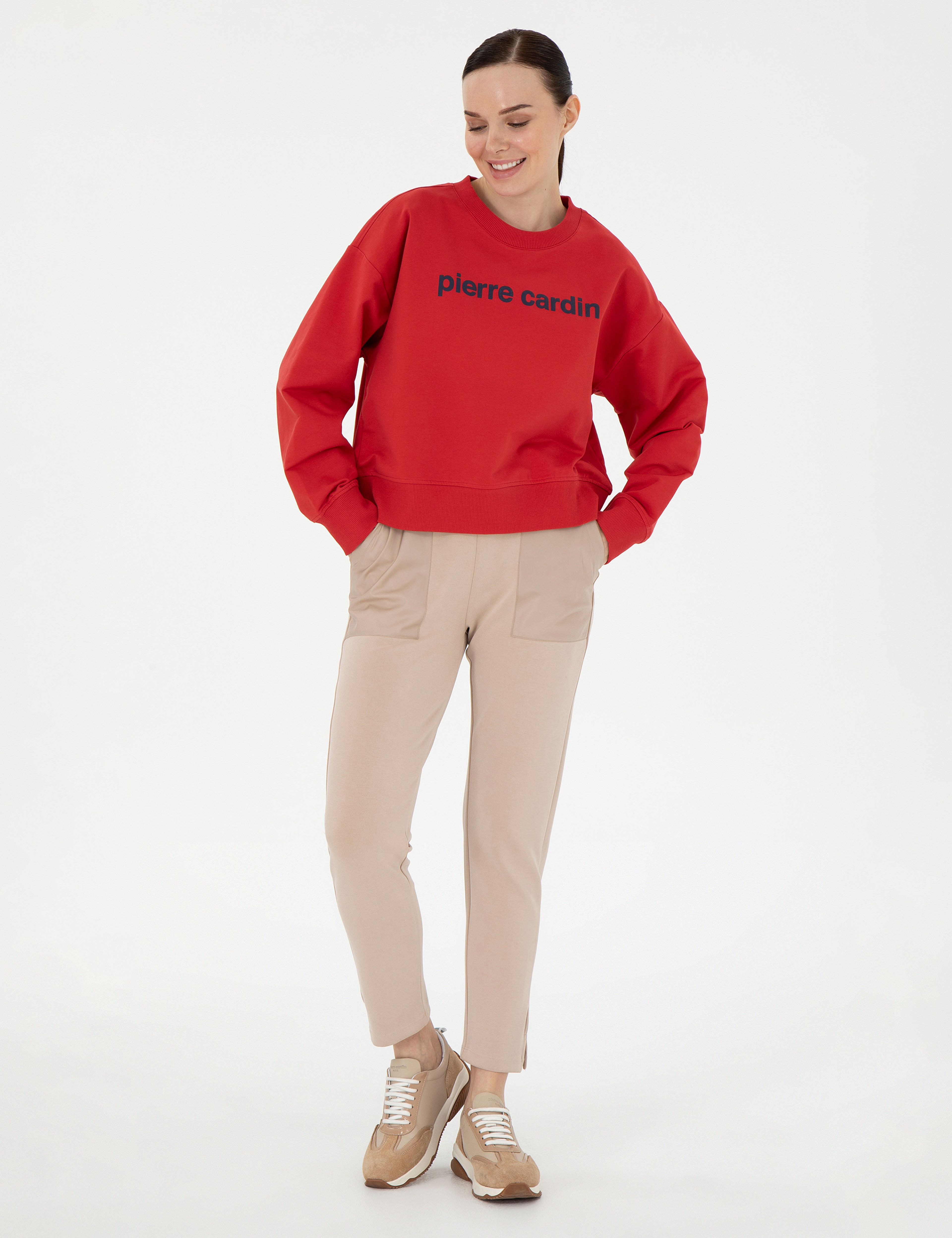 Kırmızı Oversize Sweatshirt - Image 4