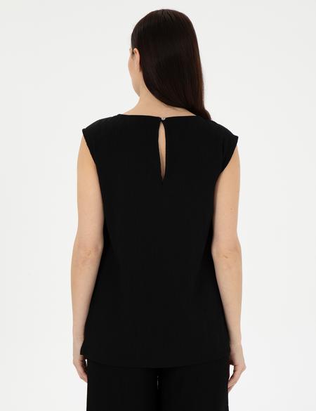 Siyah Regular Fit Bluz - 50301168002