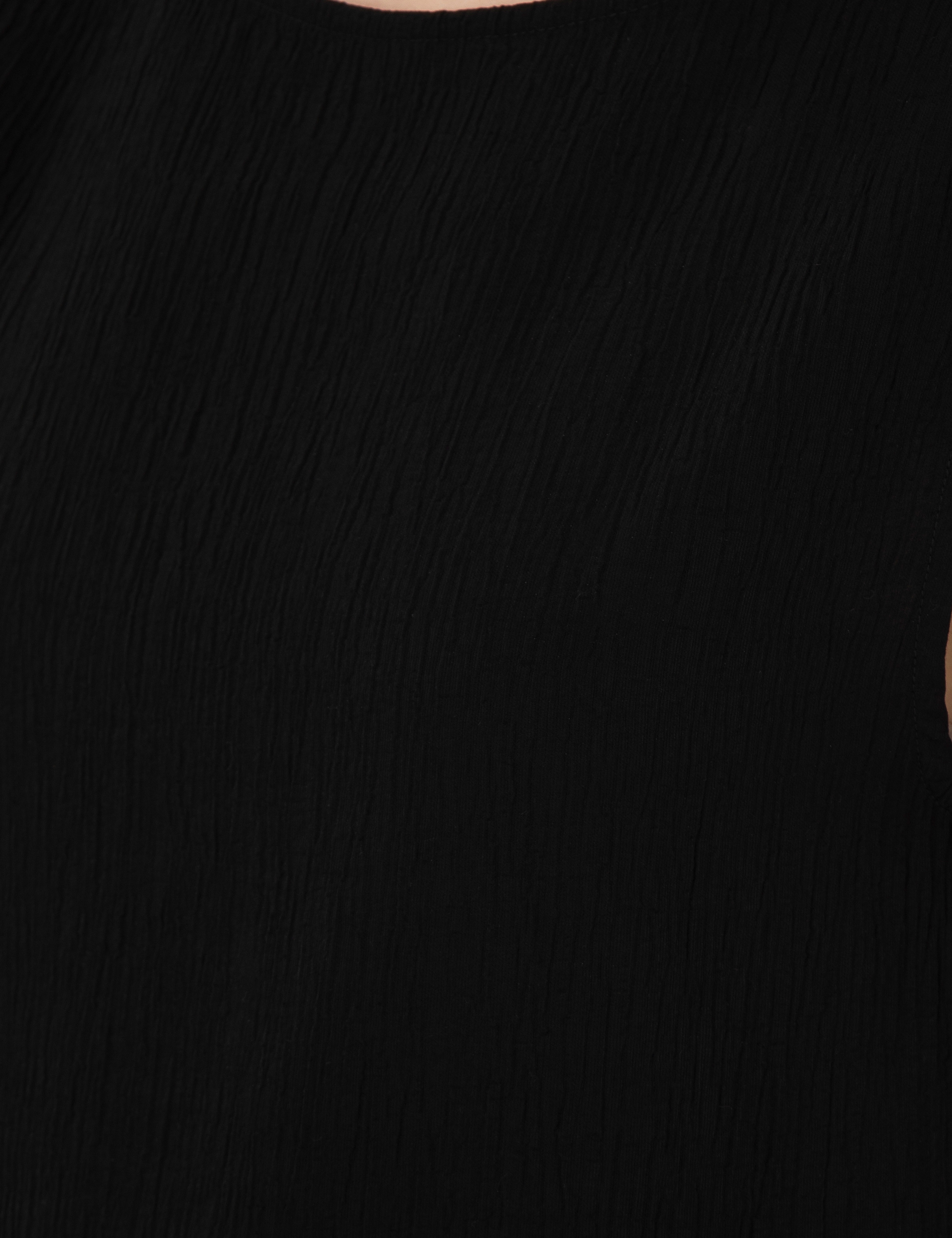 Siyah Regular Fit Bluz - Image 7