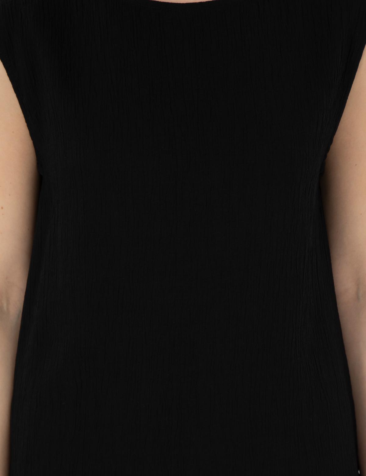 Siyah Regular Fit Bluz - 50301168002