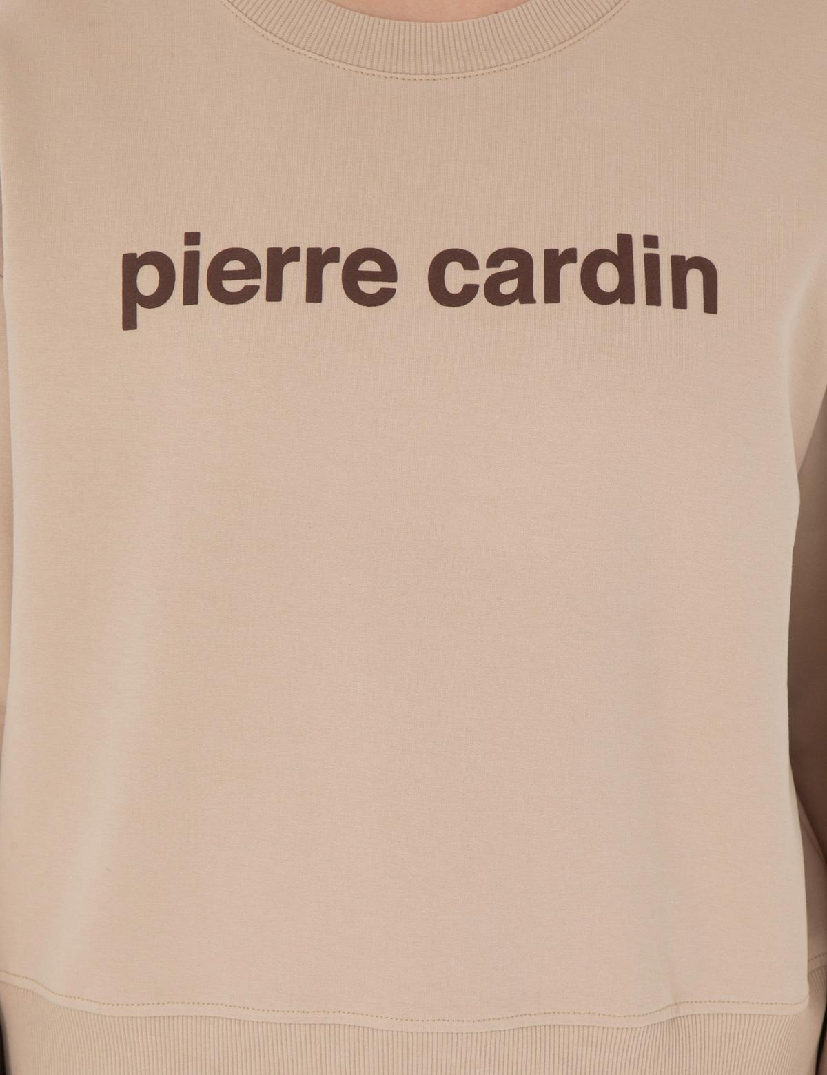 Bej Oversize Sweatshirt - 50308055005