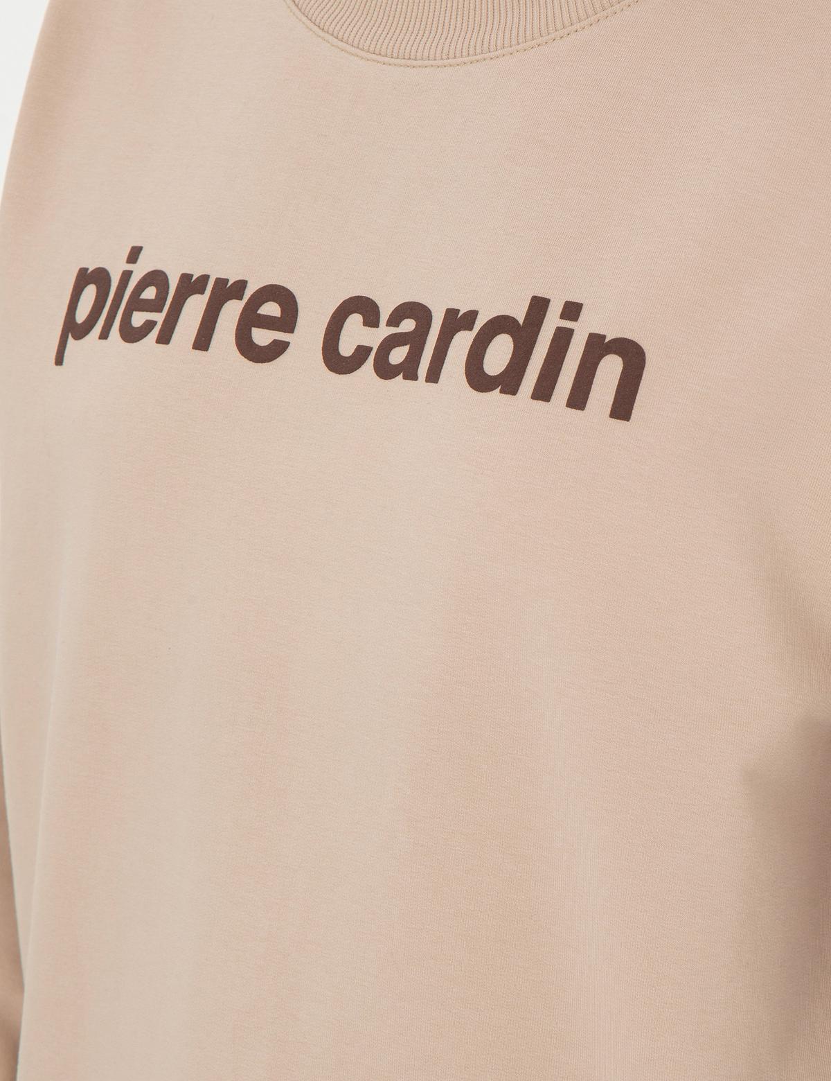 Bej Oversize Sweatshirt - 50308055005