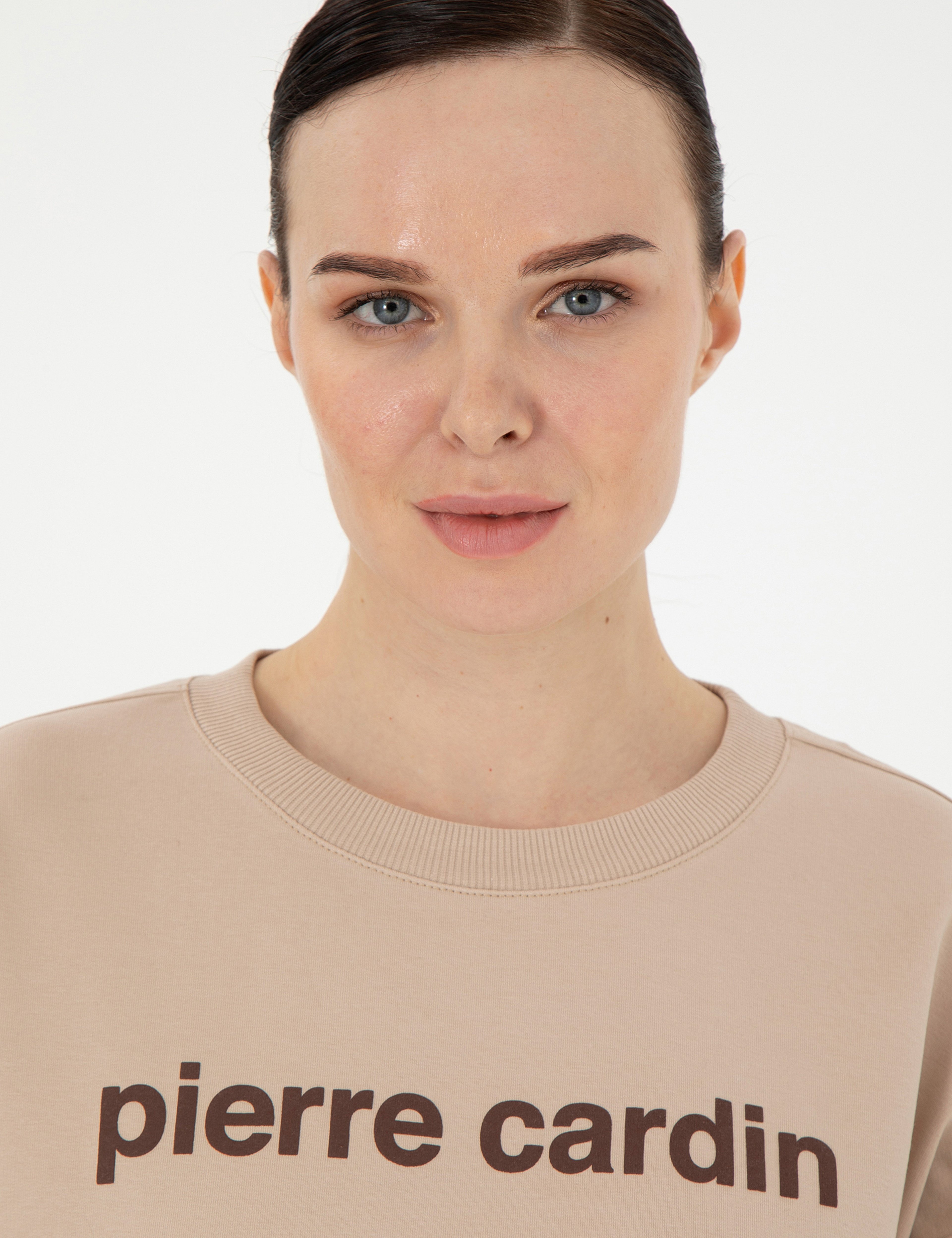 Bej Oversize Sweatshirt - Image 2