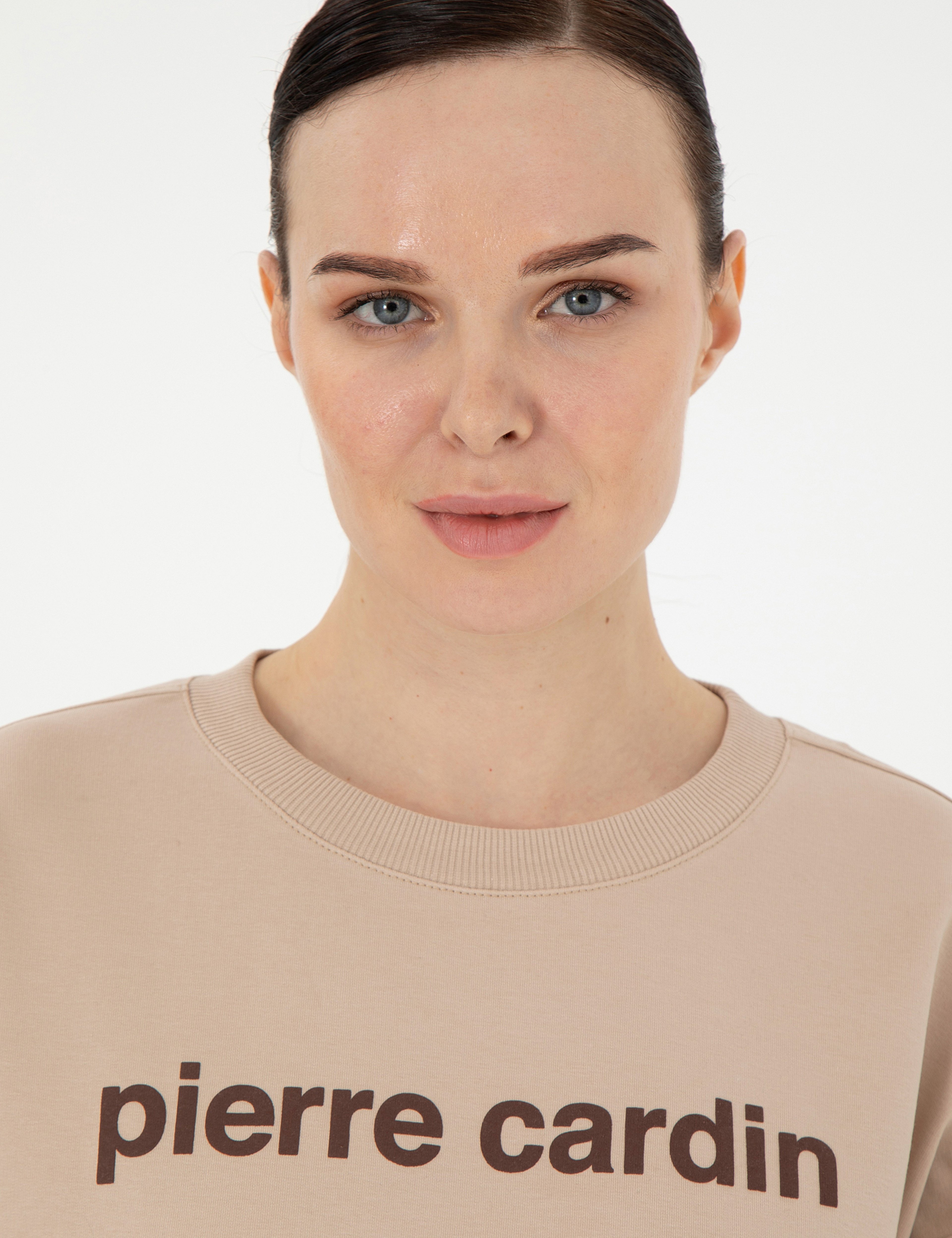 Bej Oversize Sweatshirt