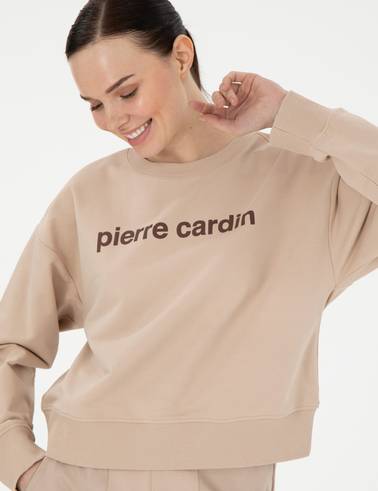 Bej Oversize Sweatshirt