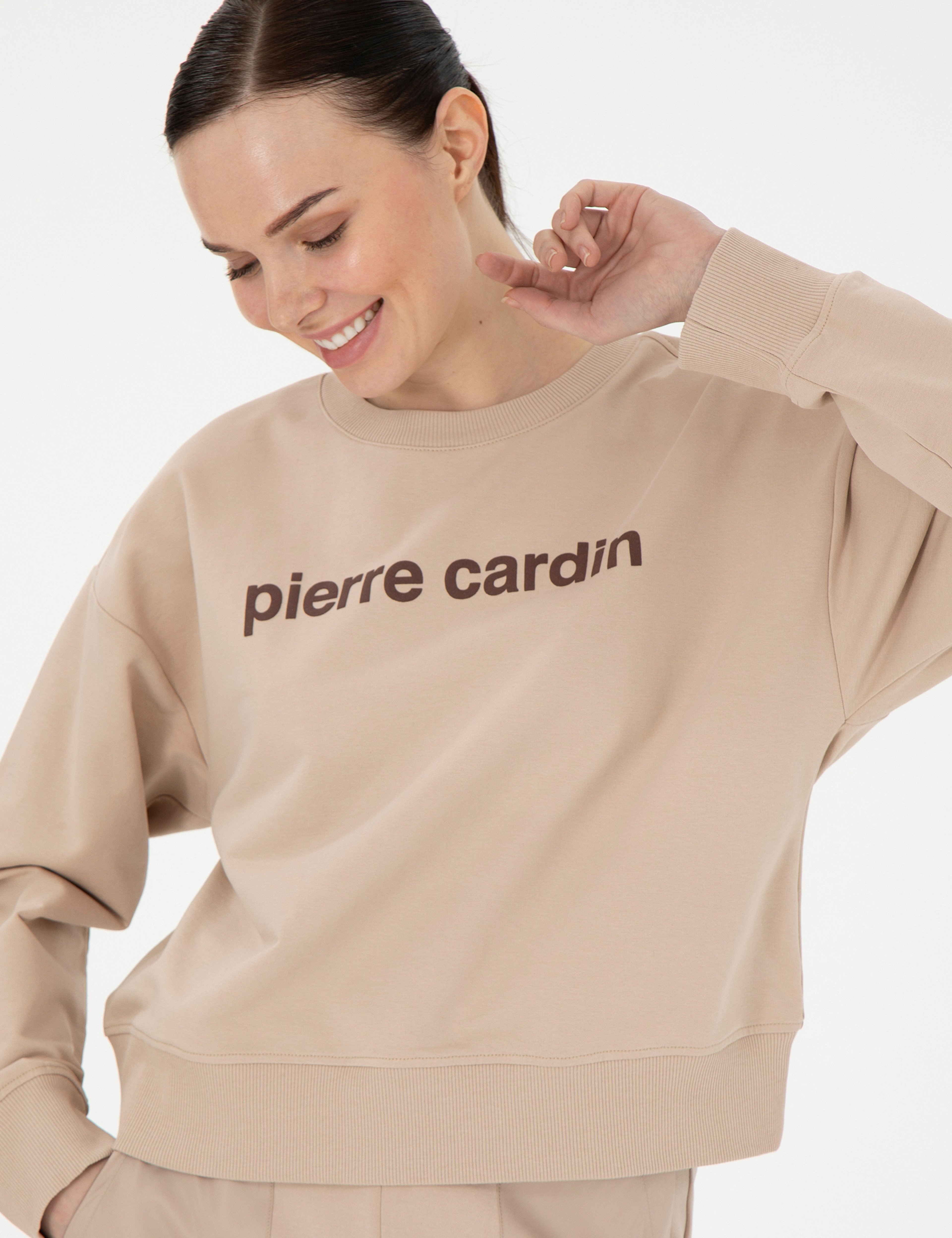 Bej Oversize Sweatshirt - Image 3