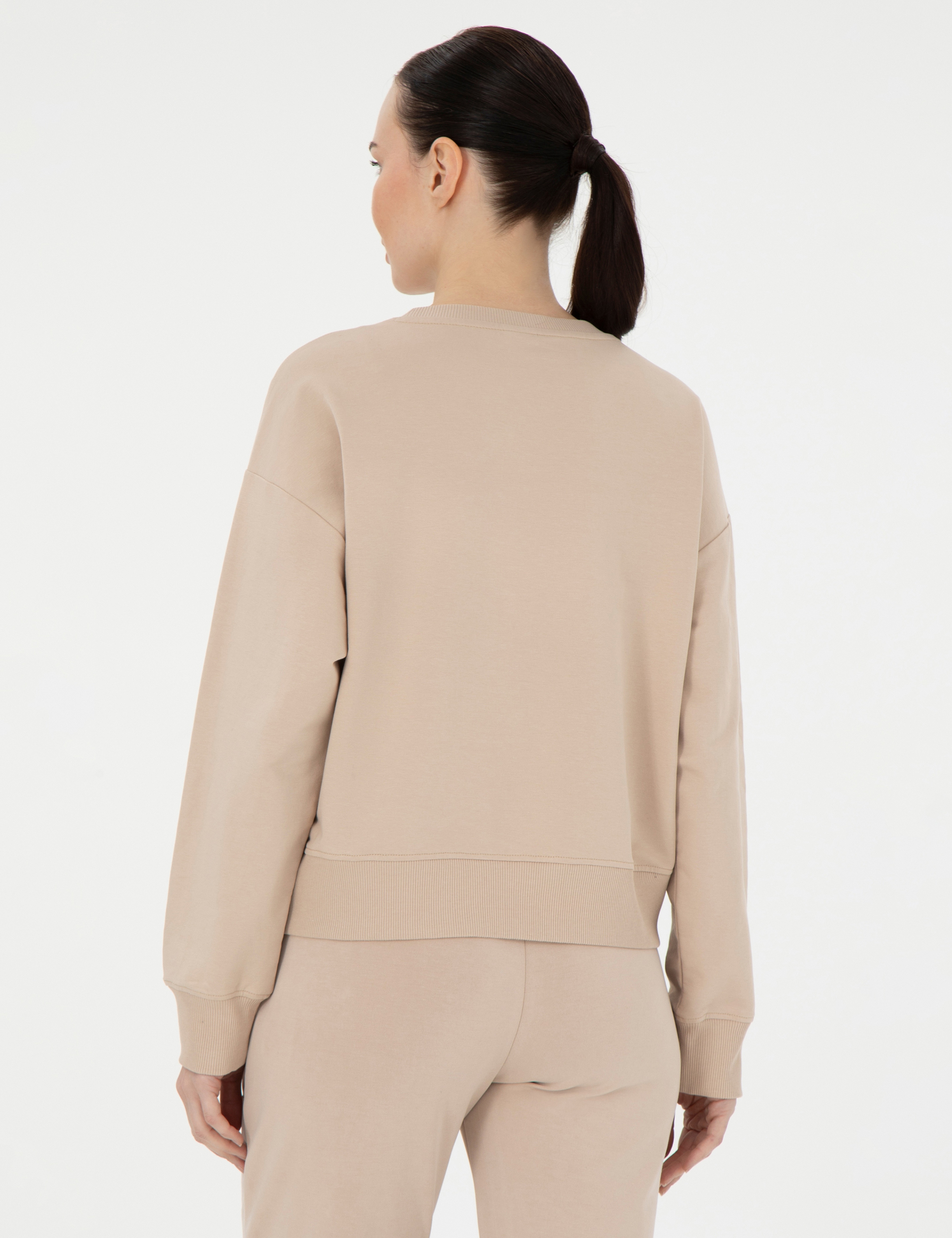 Bej Oversize Sweatshirt - Image 5