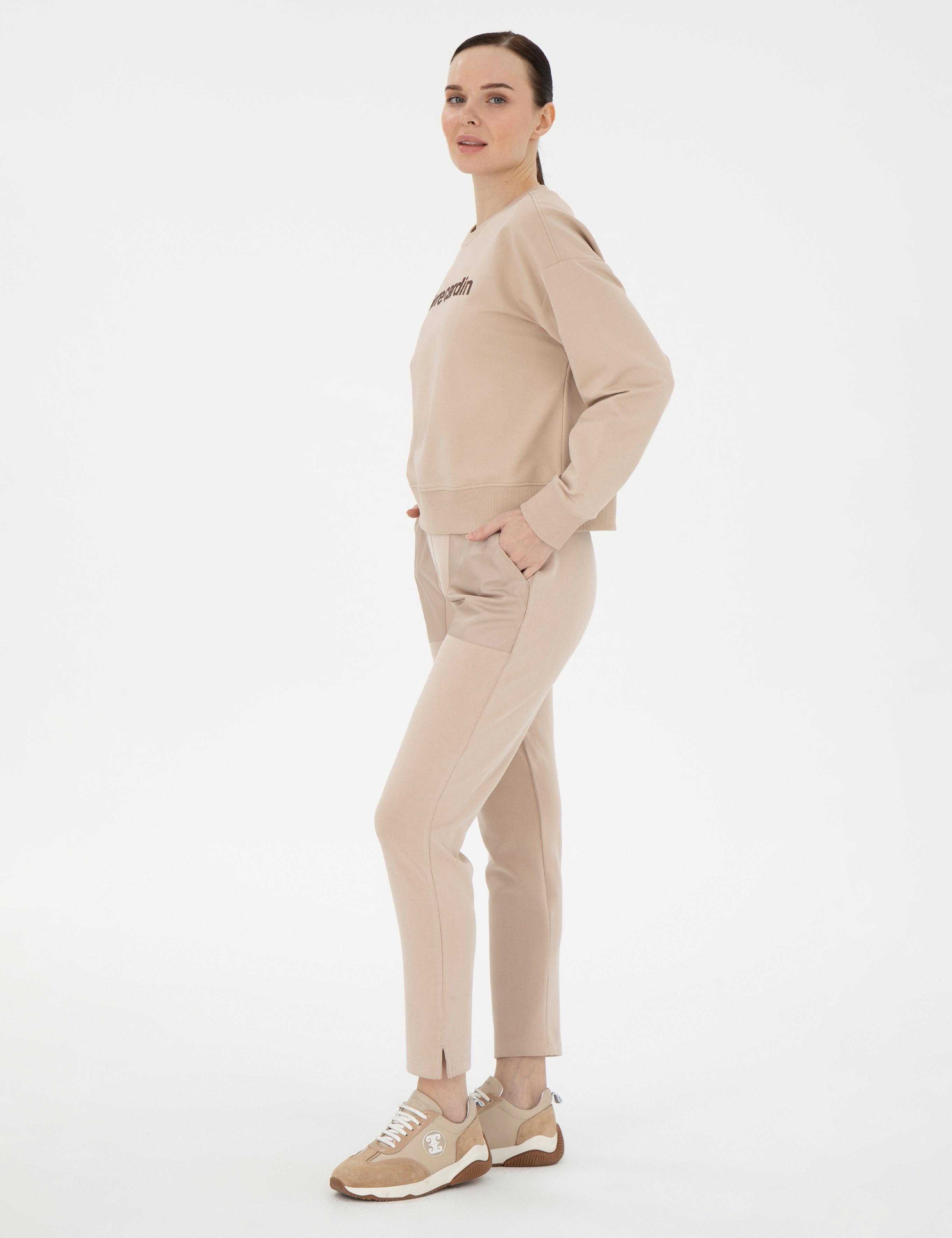 Bej Oversize Sweatshirt