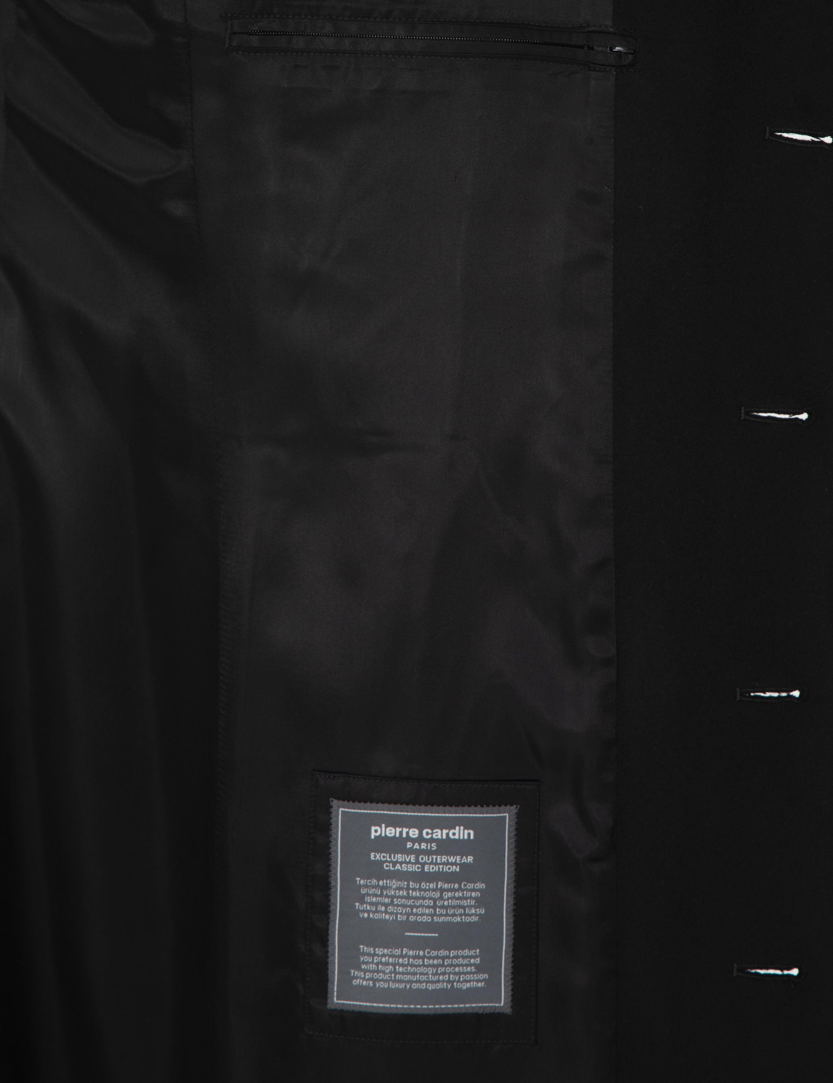 Siyah Slim Fit Palto